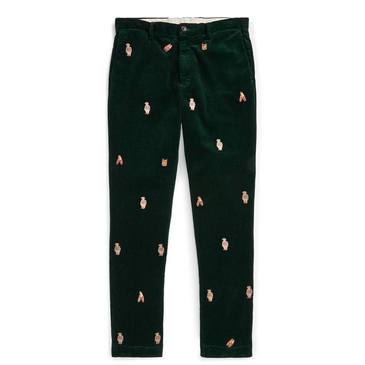 Ralph lauren trousers with logo hotsell all over