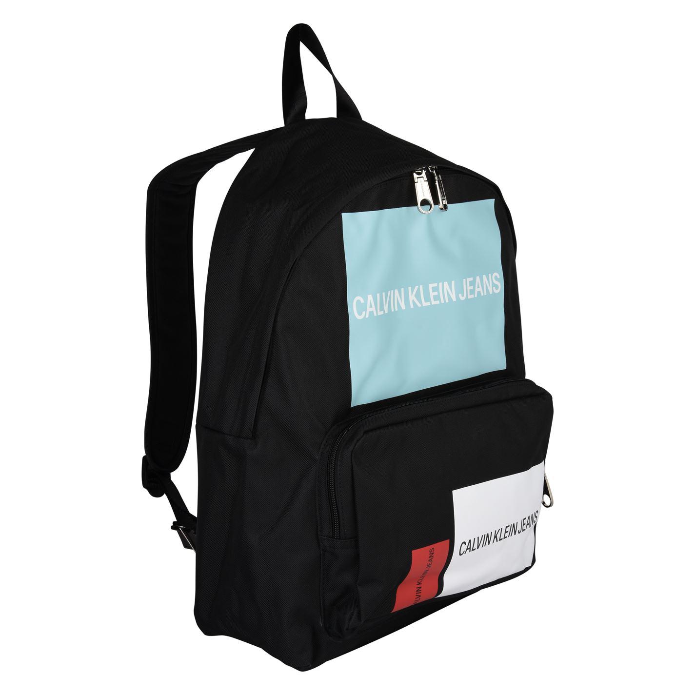 calvin klein jeans patch backpack