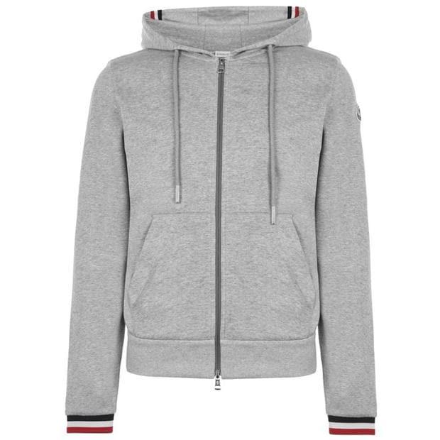 moncler grey zip hoodie