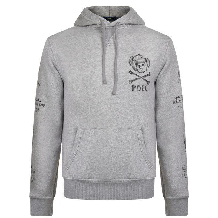 Polo Ralph Lauren Cotton Bear Hooded Sweatshirt in Grey (Gray) for Men -  Lyst