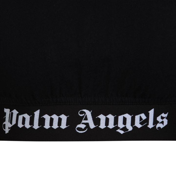 Palm Angels Cotton Cropped Logo T Shirt in Black - Save 40% - Lyst