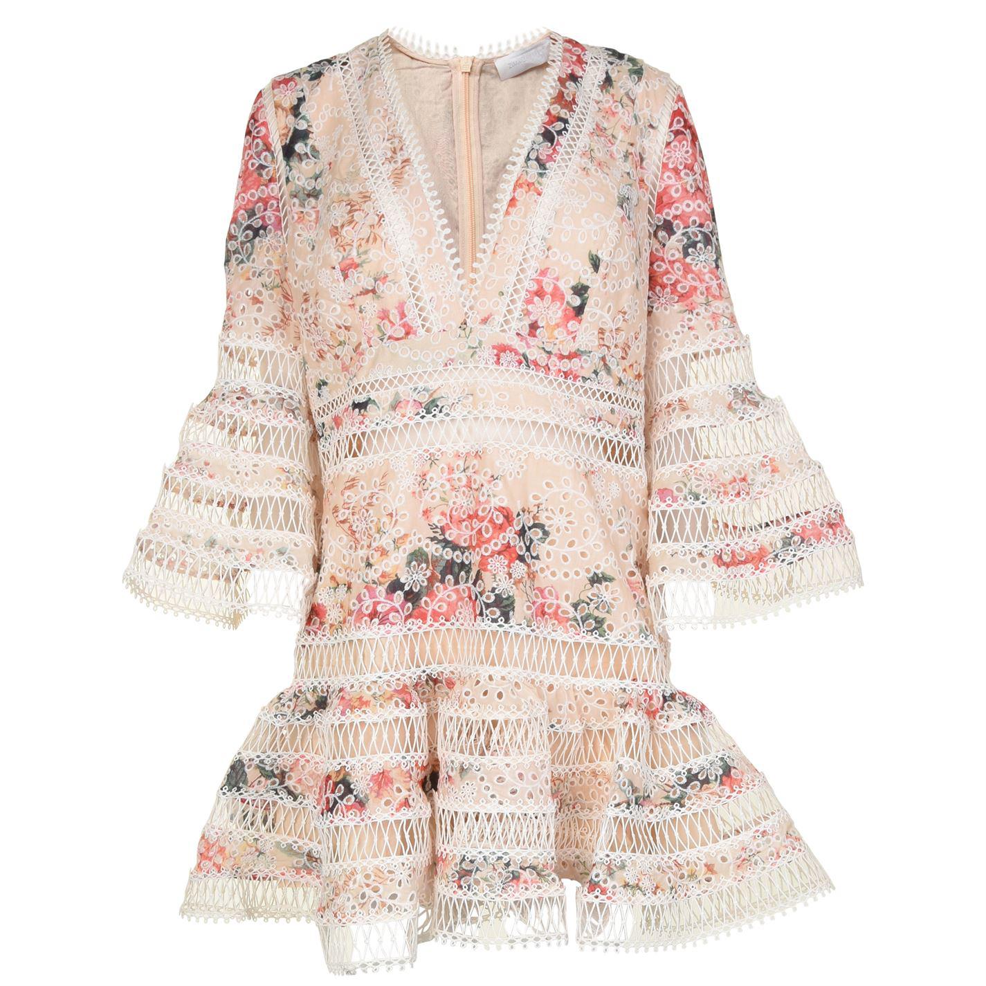 zimmermann floral mini dress