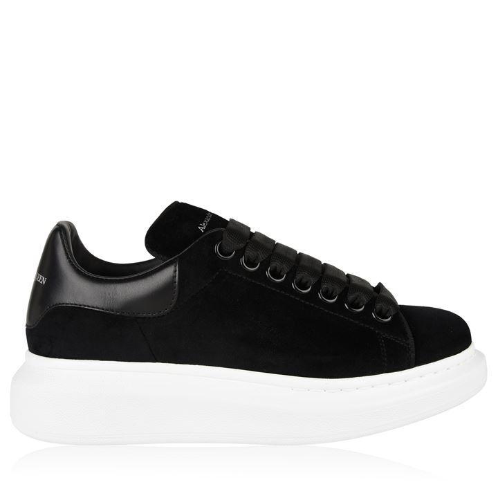 Alexander McQueen Velvet Oversized Sneakers in Black - Save 60% - Lyst