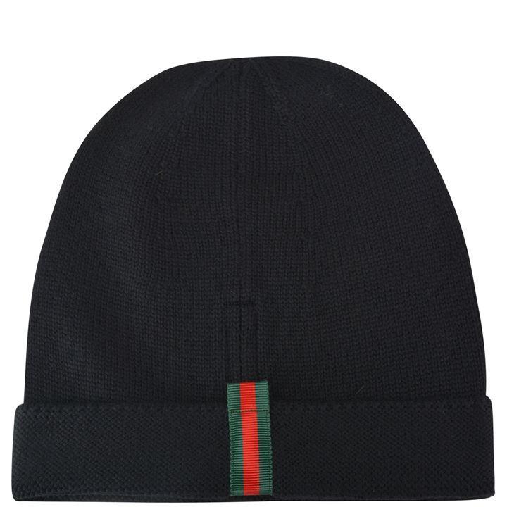 gucci web wool beanie