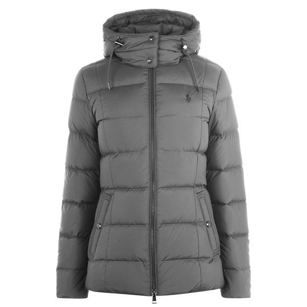 ralph lauren grey puffer jacket