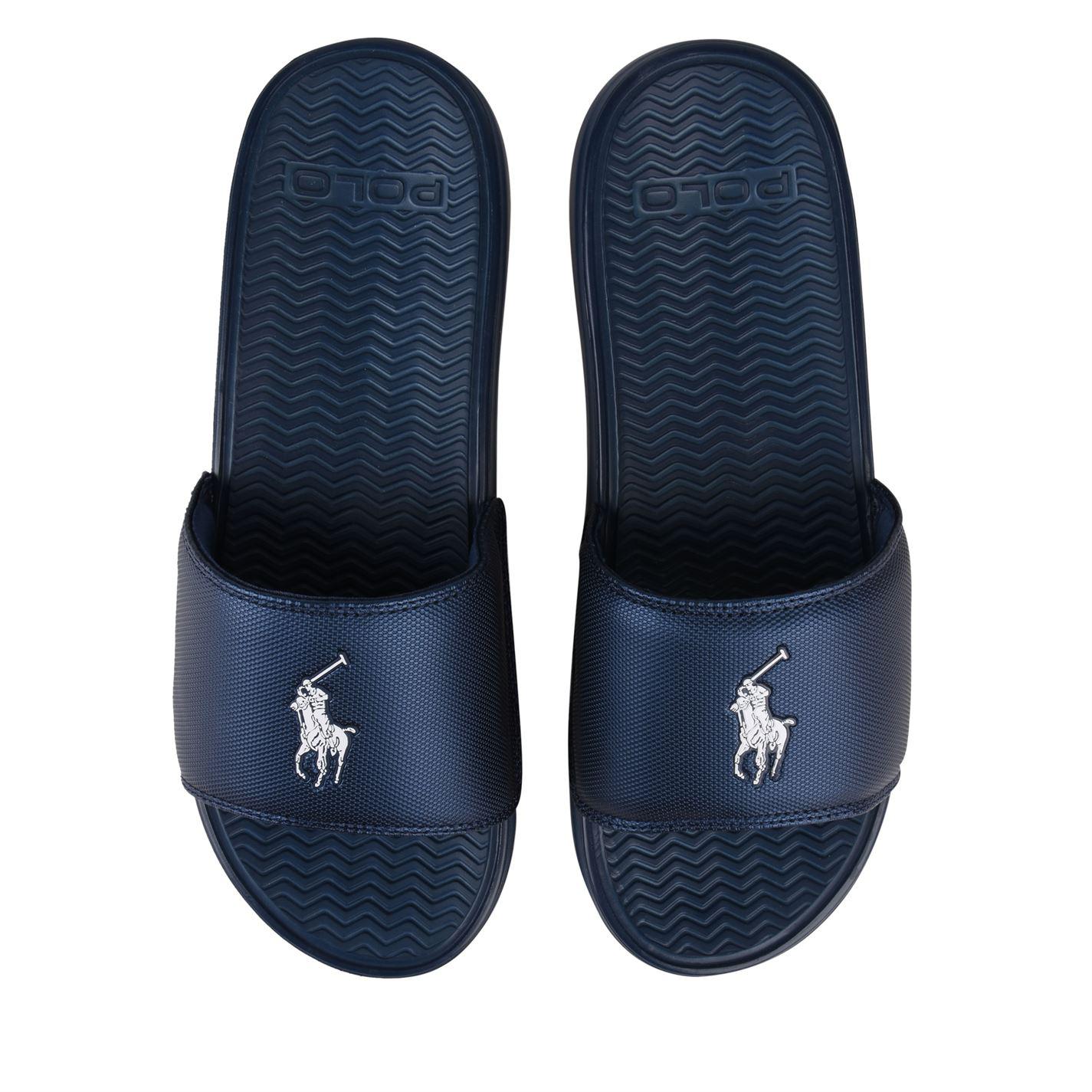 Polo Ralph Lauren Rodwell Sliders in Blue for Men - Lyst