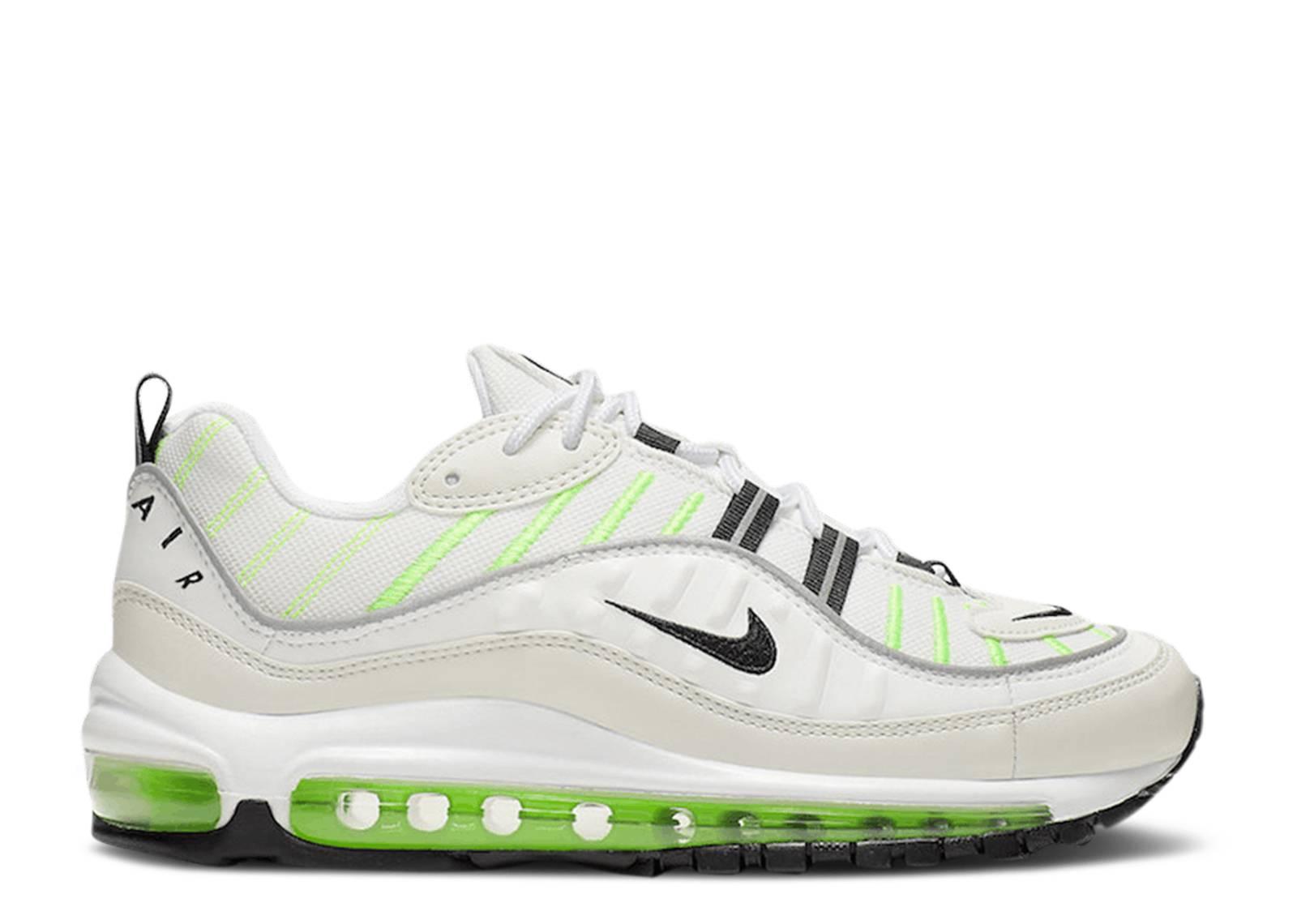 nike air max 98 green and white