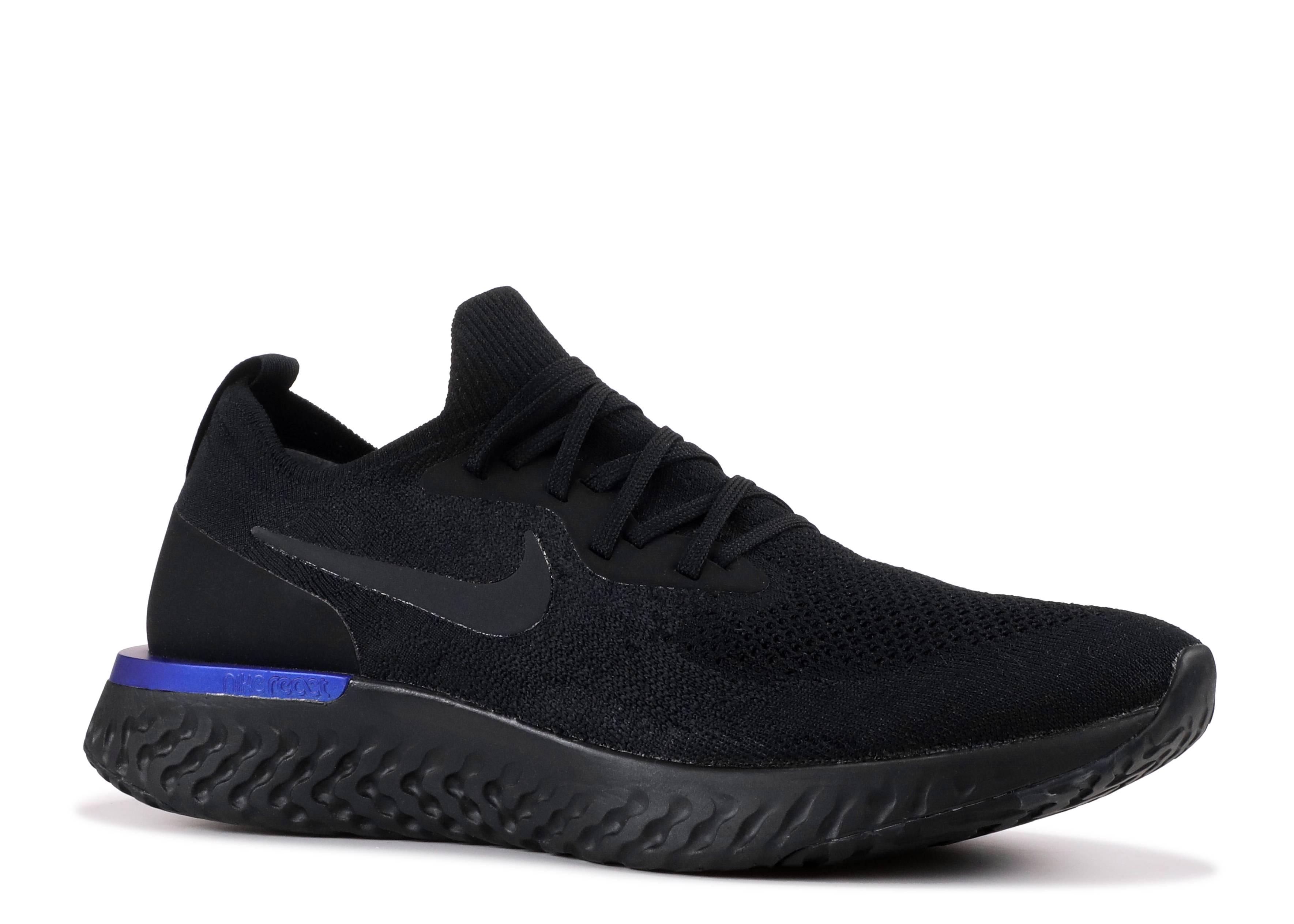 nike epic react flyknit men's black