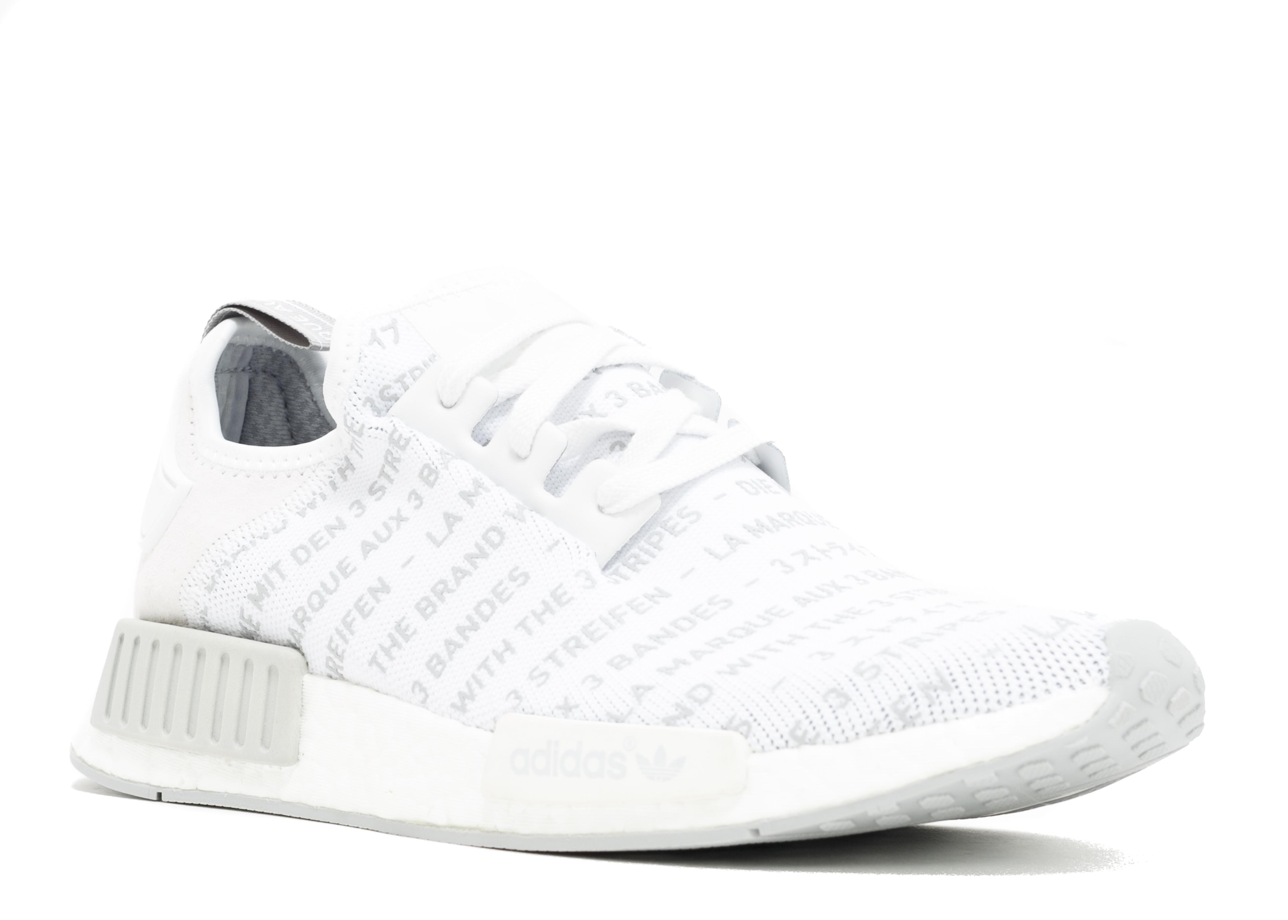 nmd r1 the brand with the three stripes white