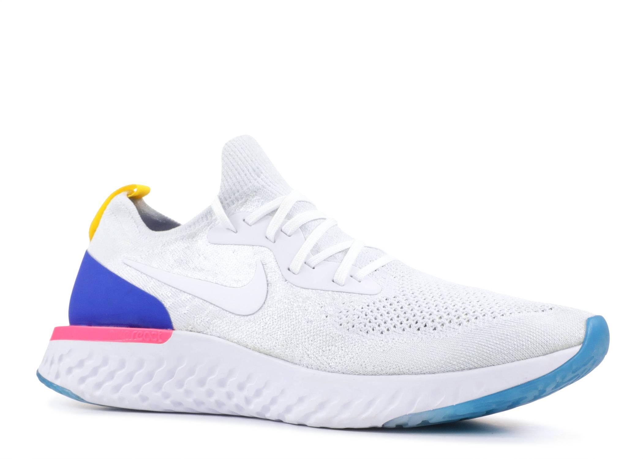 nike epic react mens white