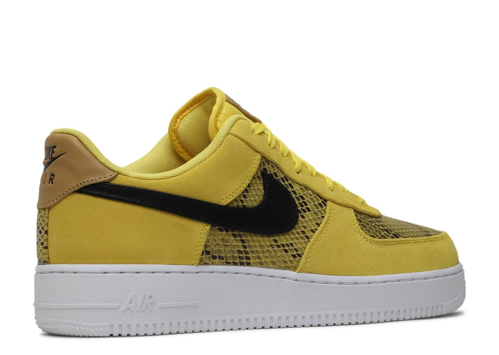 air force 1 yellow snakeskin
