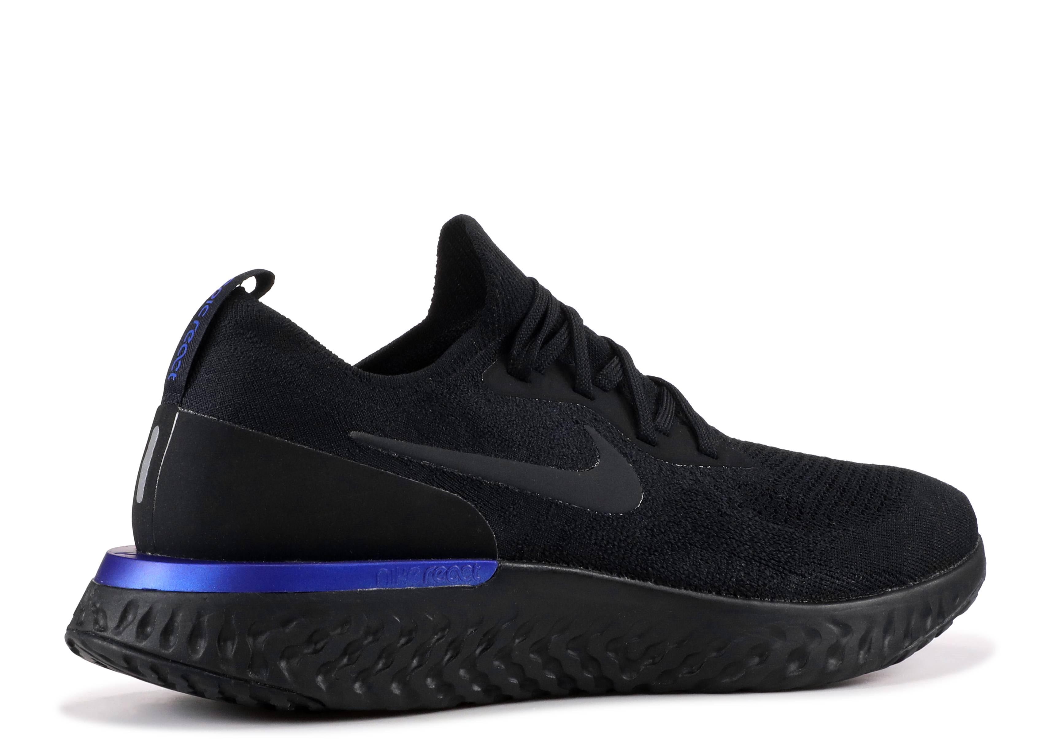 nike epic react flyknit men's black