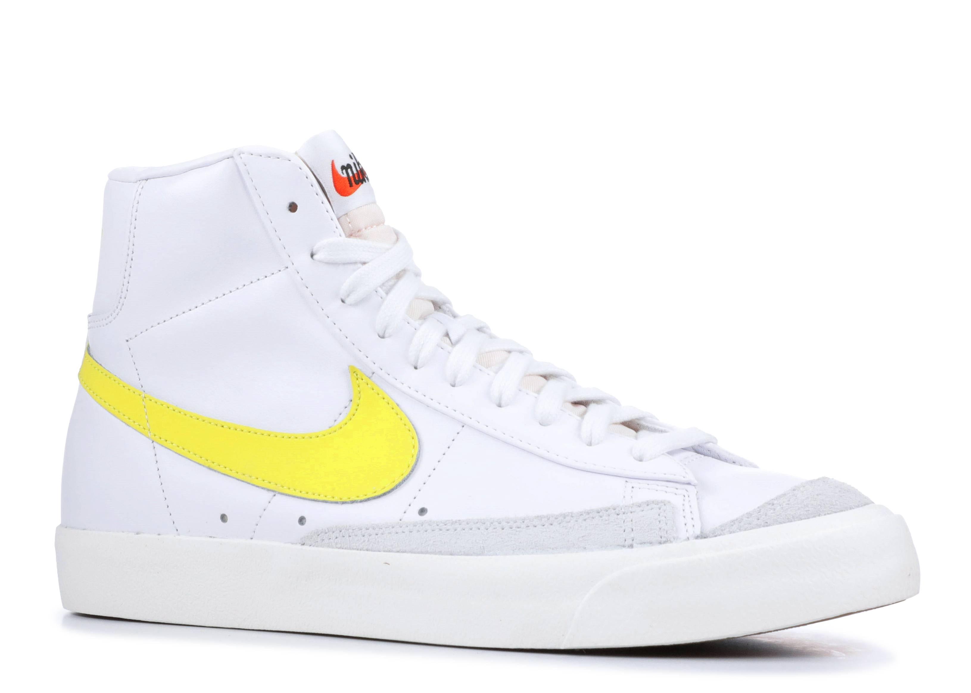 nike blazer with yellow swoosh