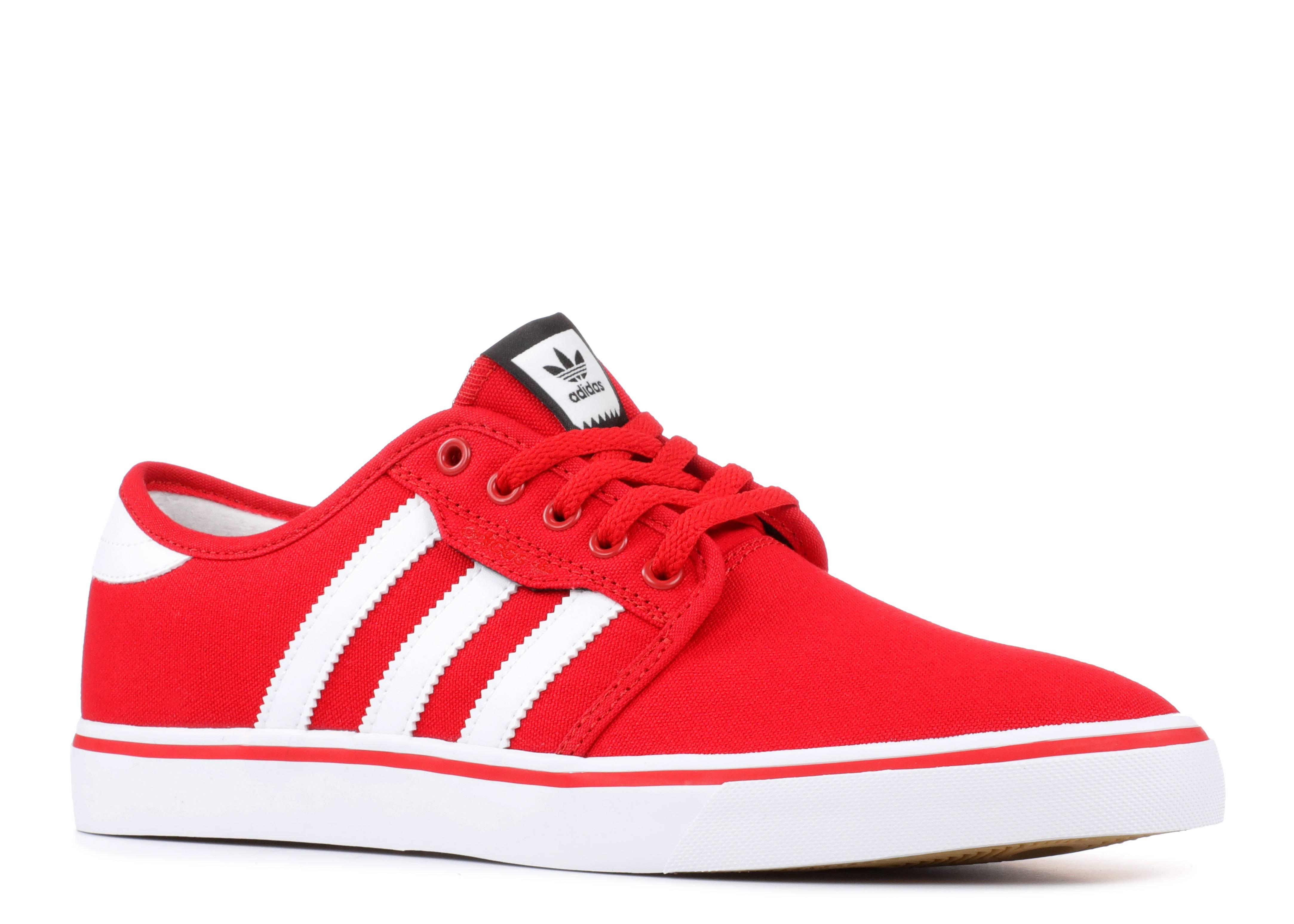 adidas men's seeley skate shoe red