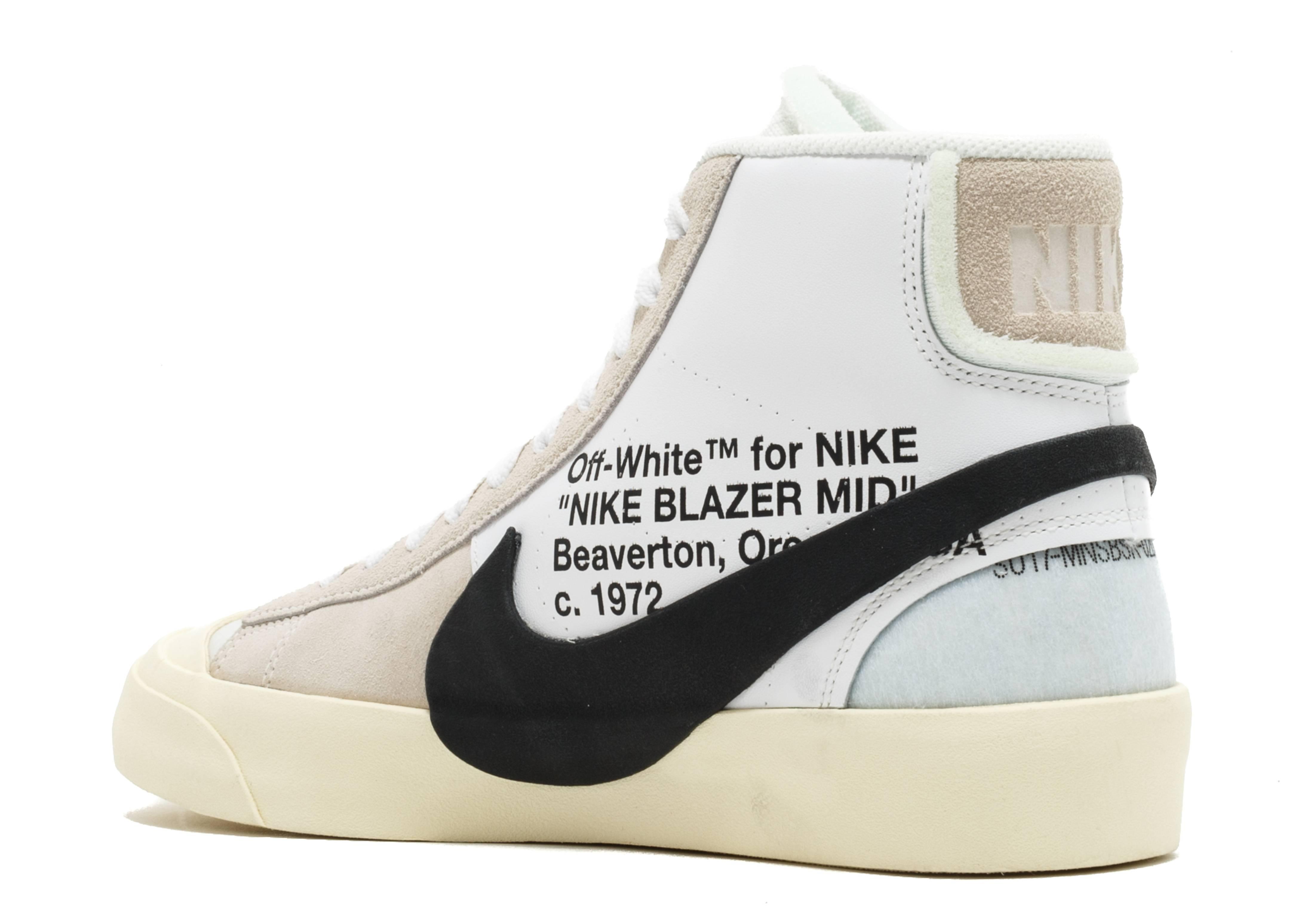 Nike The 10: Blazer Mid 'off-white' Shoes - Size 8 for Men - Lyst