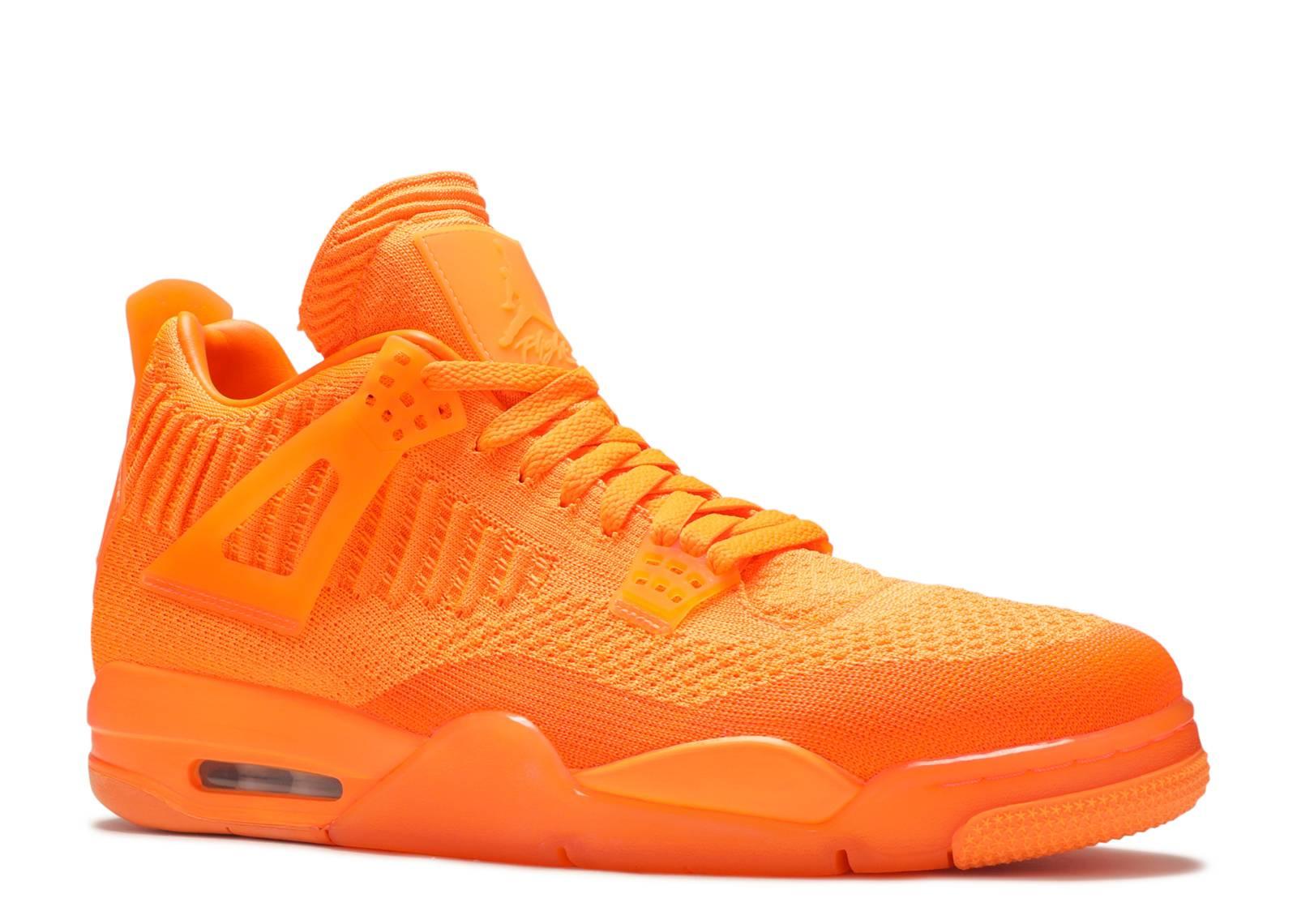 jordan 4 flyknit orange