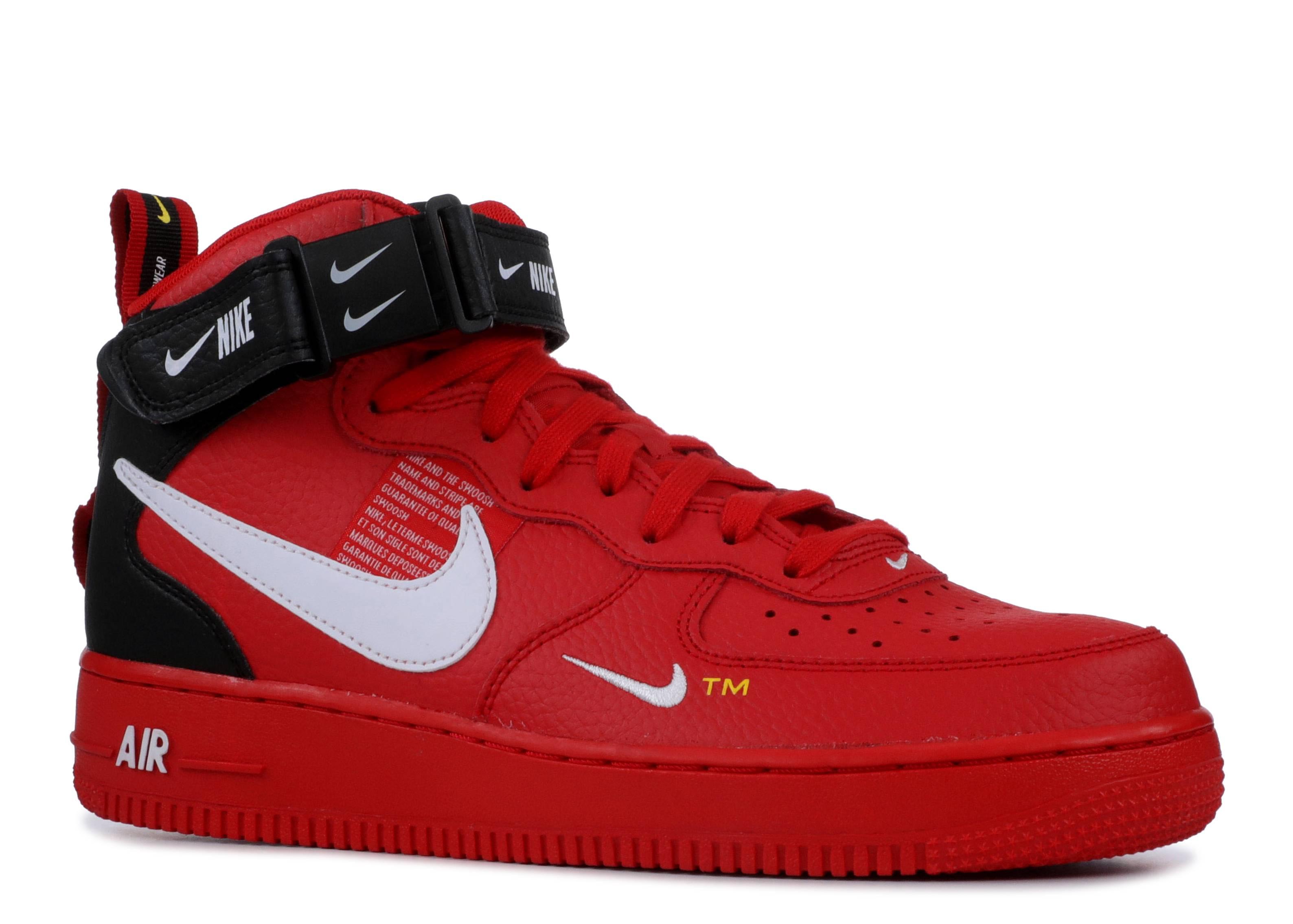 Nike Air Force 1 Mid 07 Lv8 in Red 