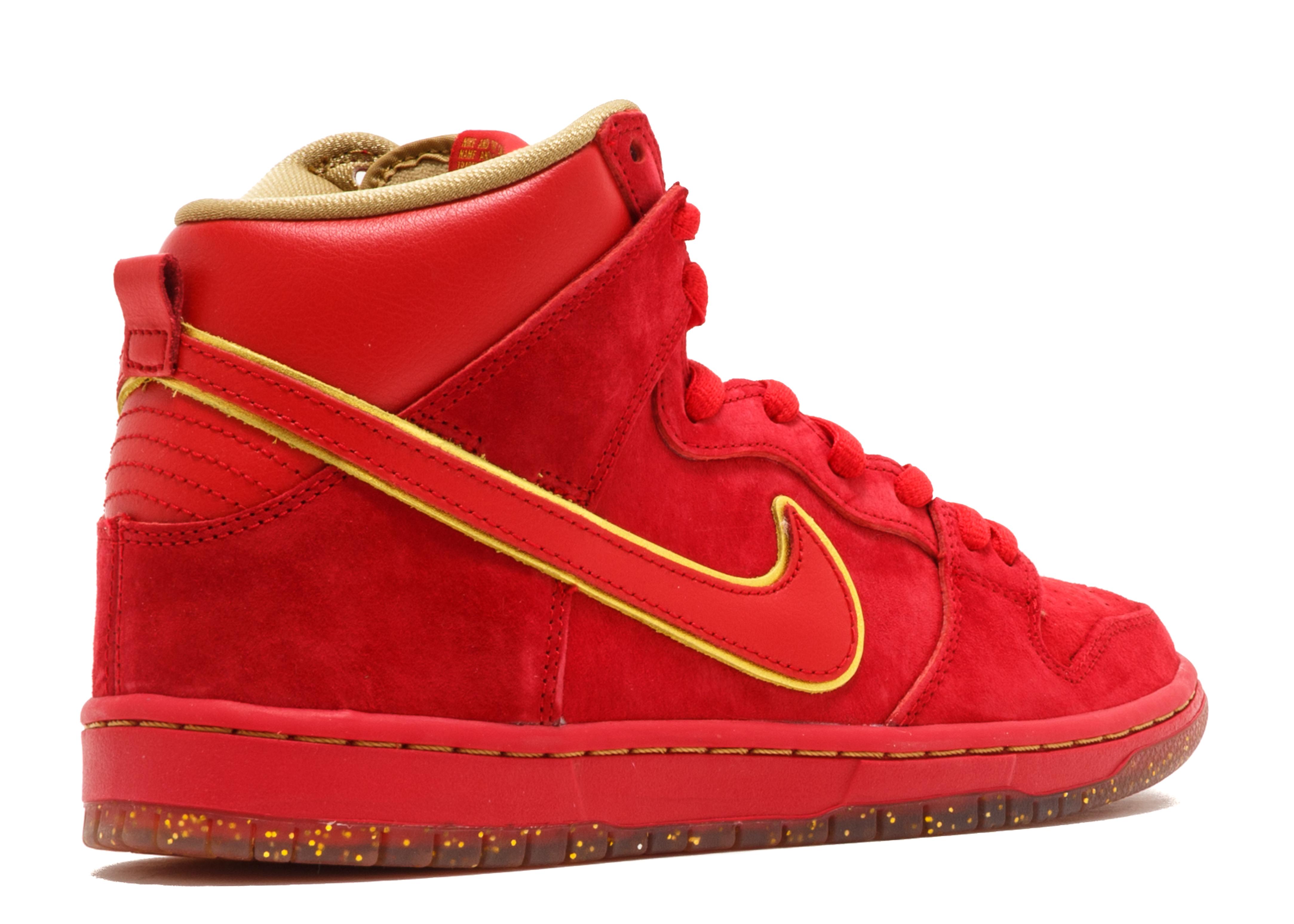 Nike Dunk High Premium Sb 'chinese New Year 2014' Shoes - Size 8.5 in Gold,Red (Red) for Men 