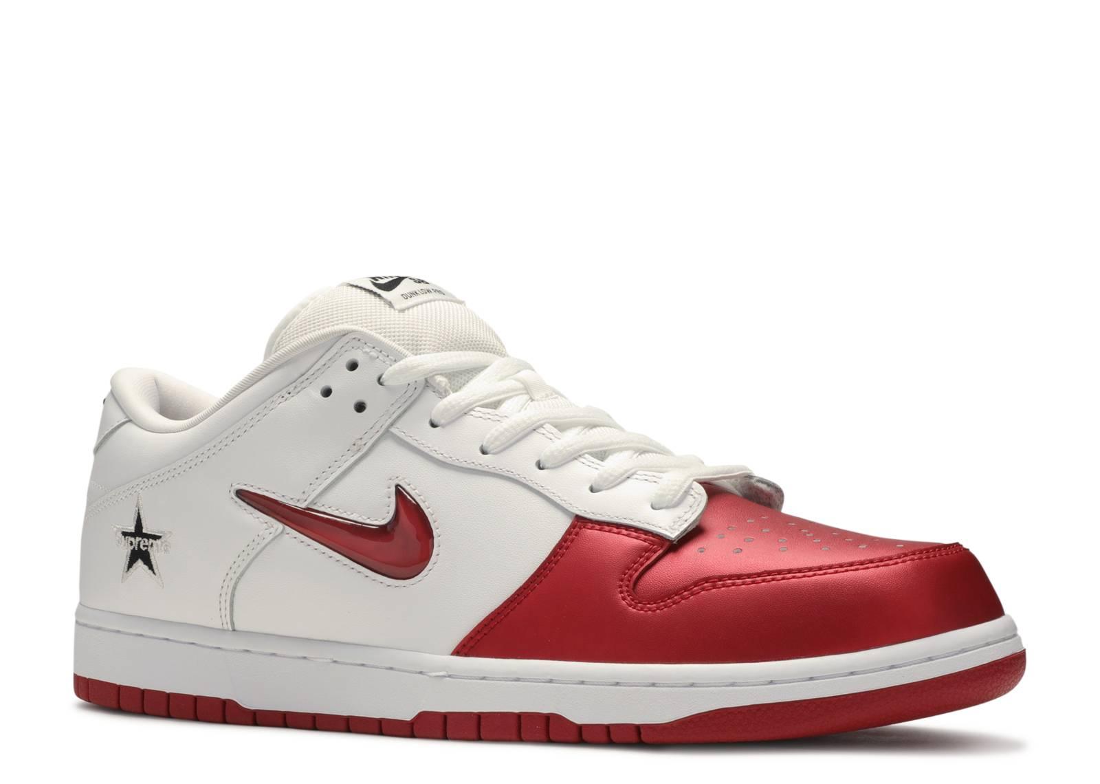 Nike Supreme X Dunk Sb Low Qs 'varsity Red' for Men - Lyst