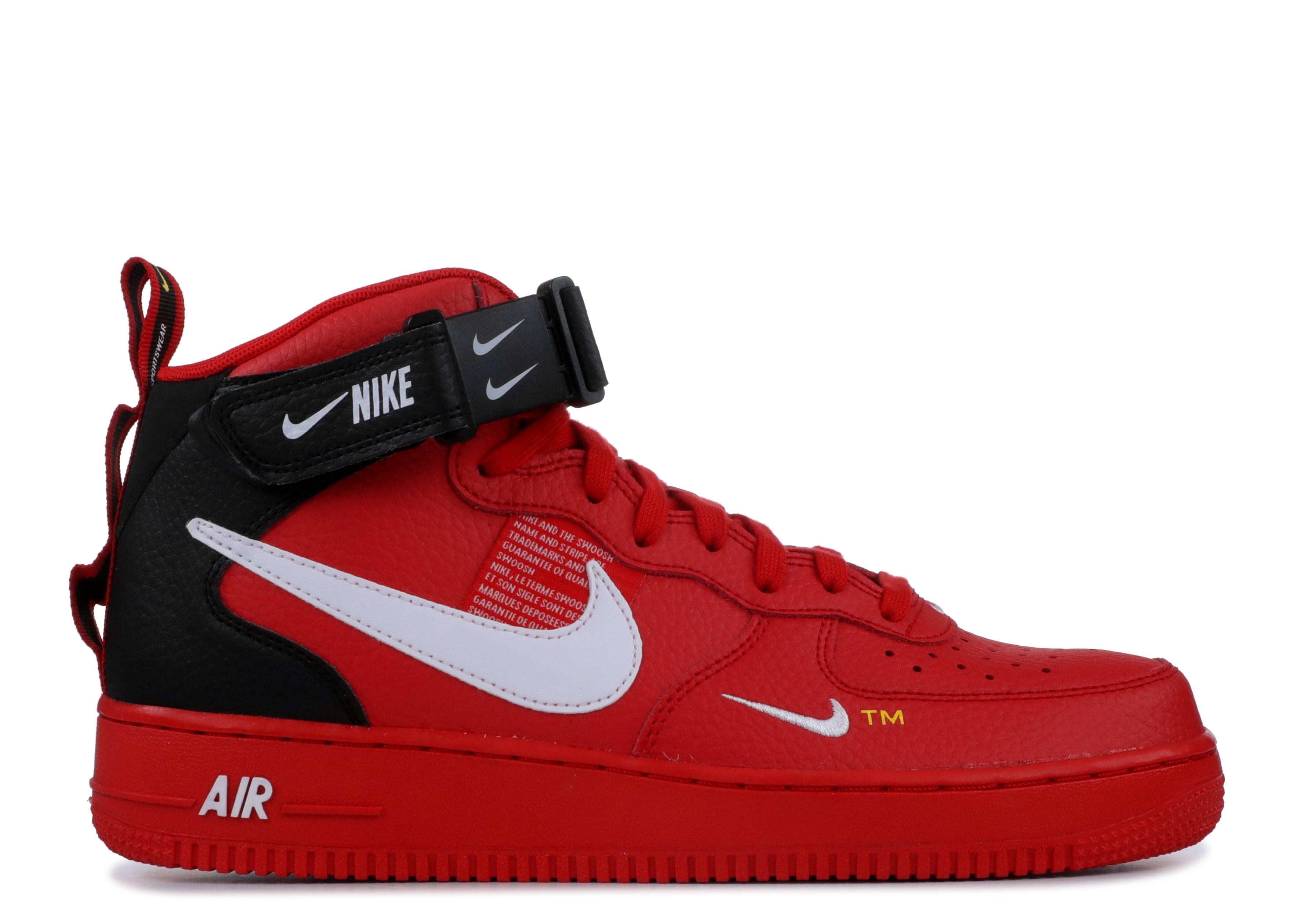 red nike air force 1 07 mid lv8