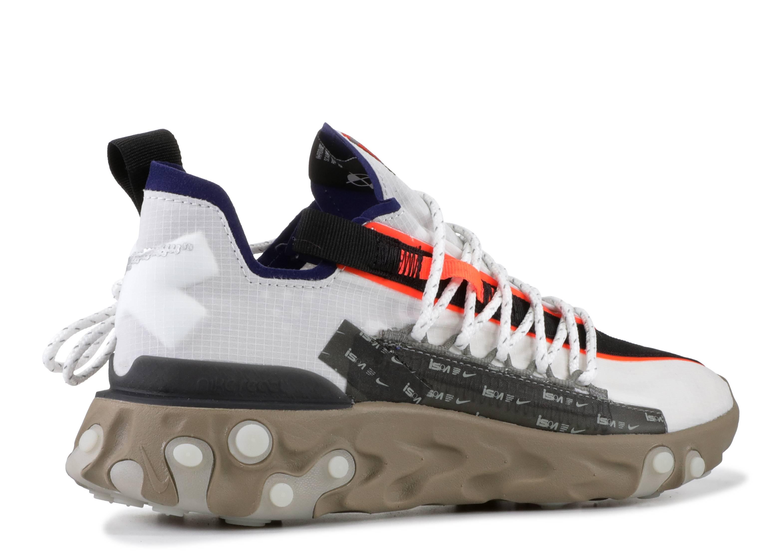 nike ispa react low summit white