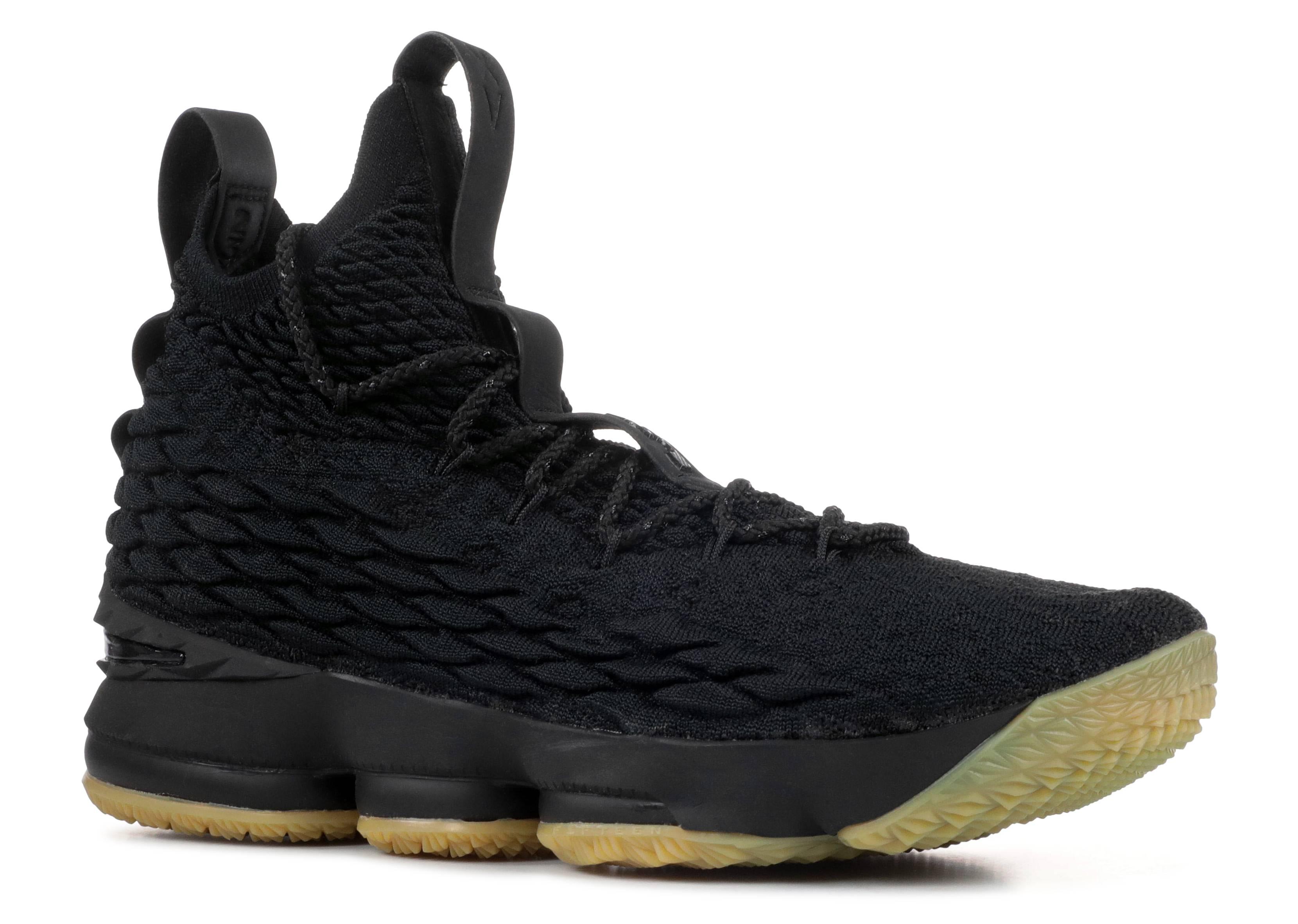 lebron 15 black gum for sale