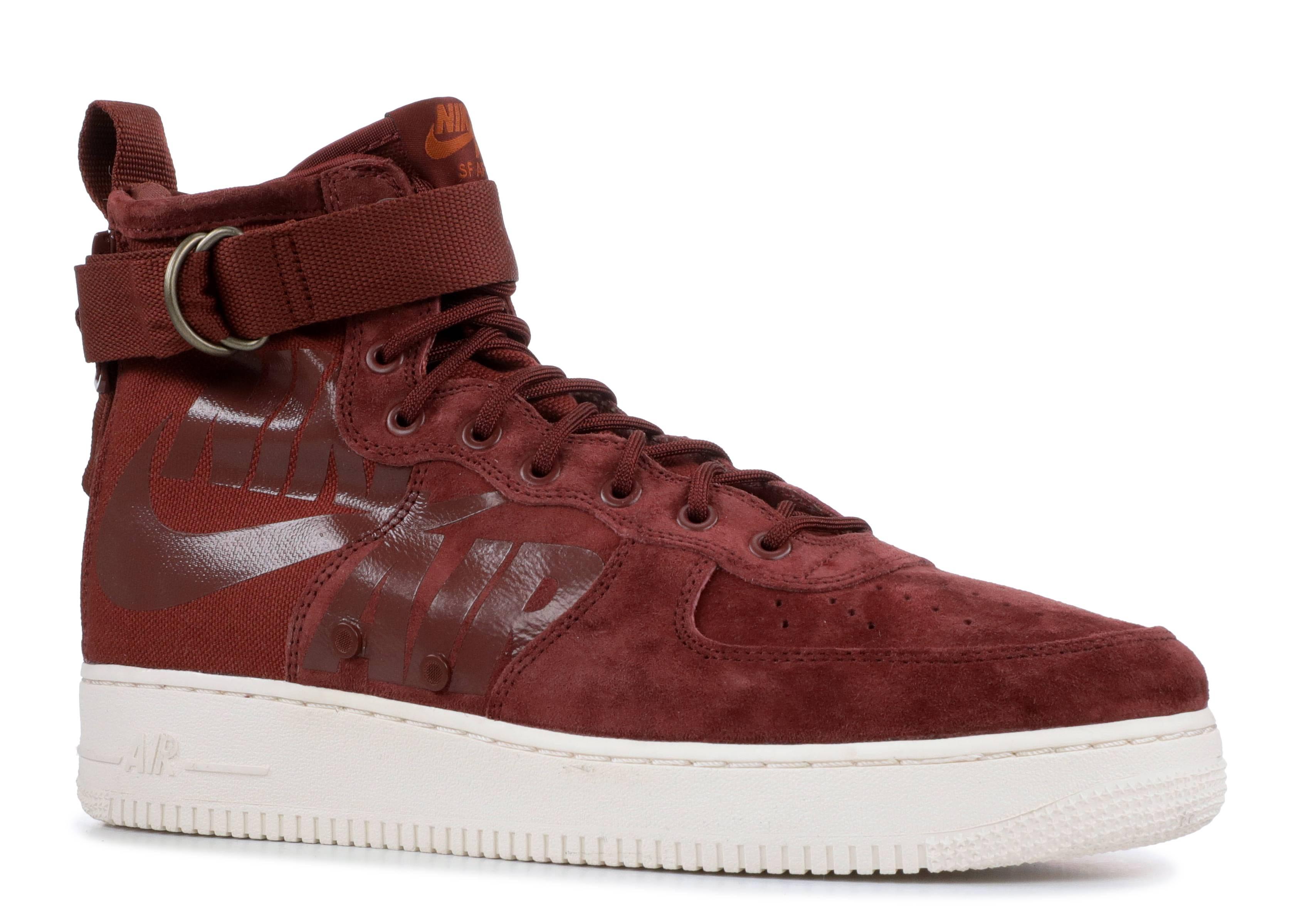 nike sf air force 1 mid red