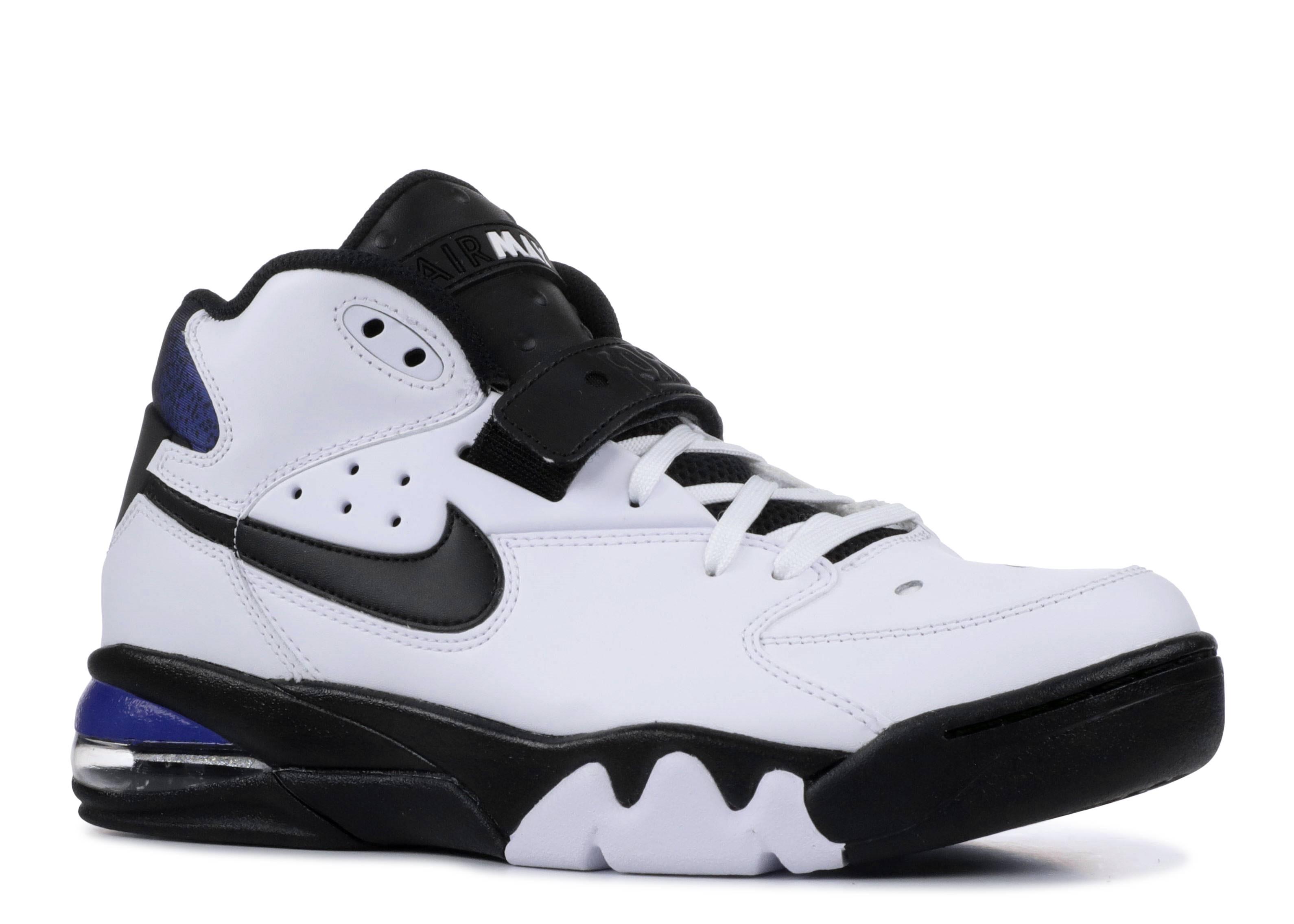 nike air force max white black