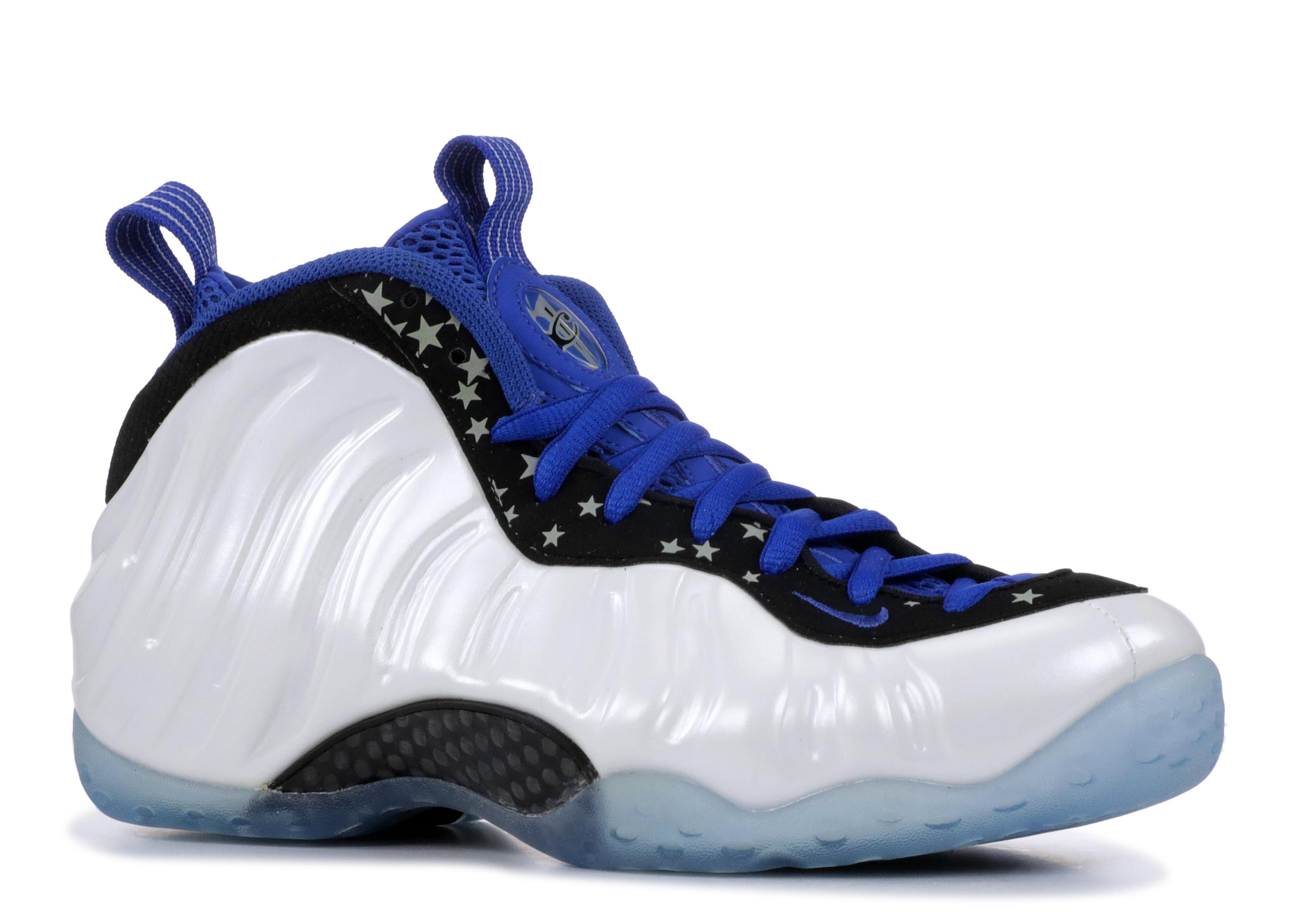 black and blue foamposites 2018
