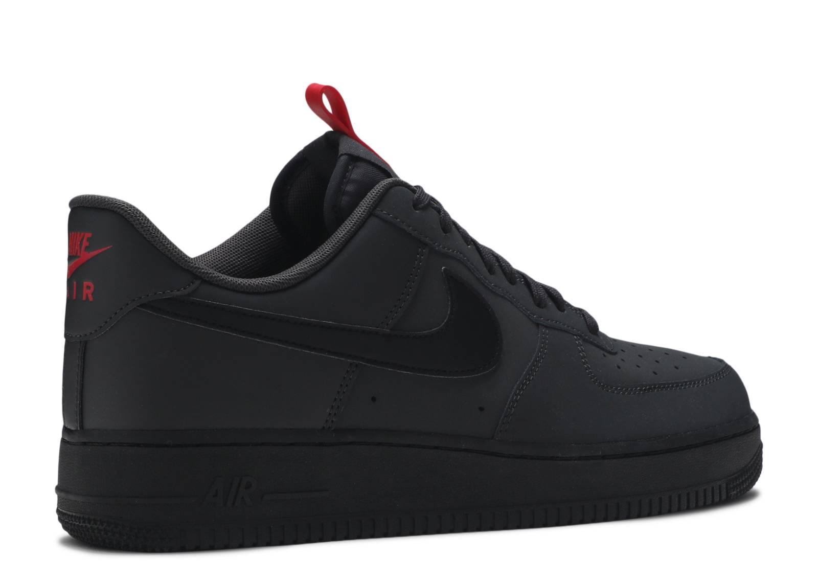 nike air force 1 anthracite red