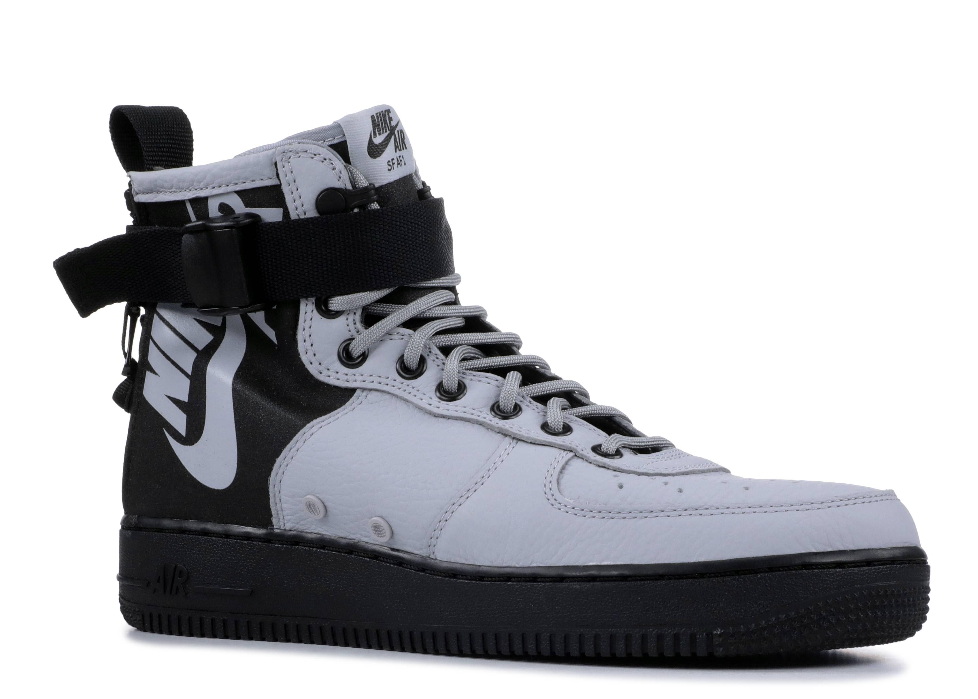sf air force 1 mid wolf grey black