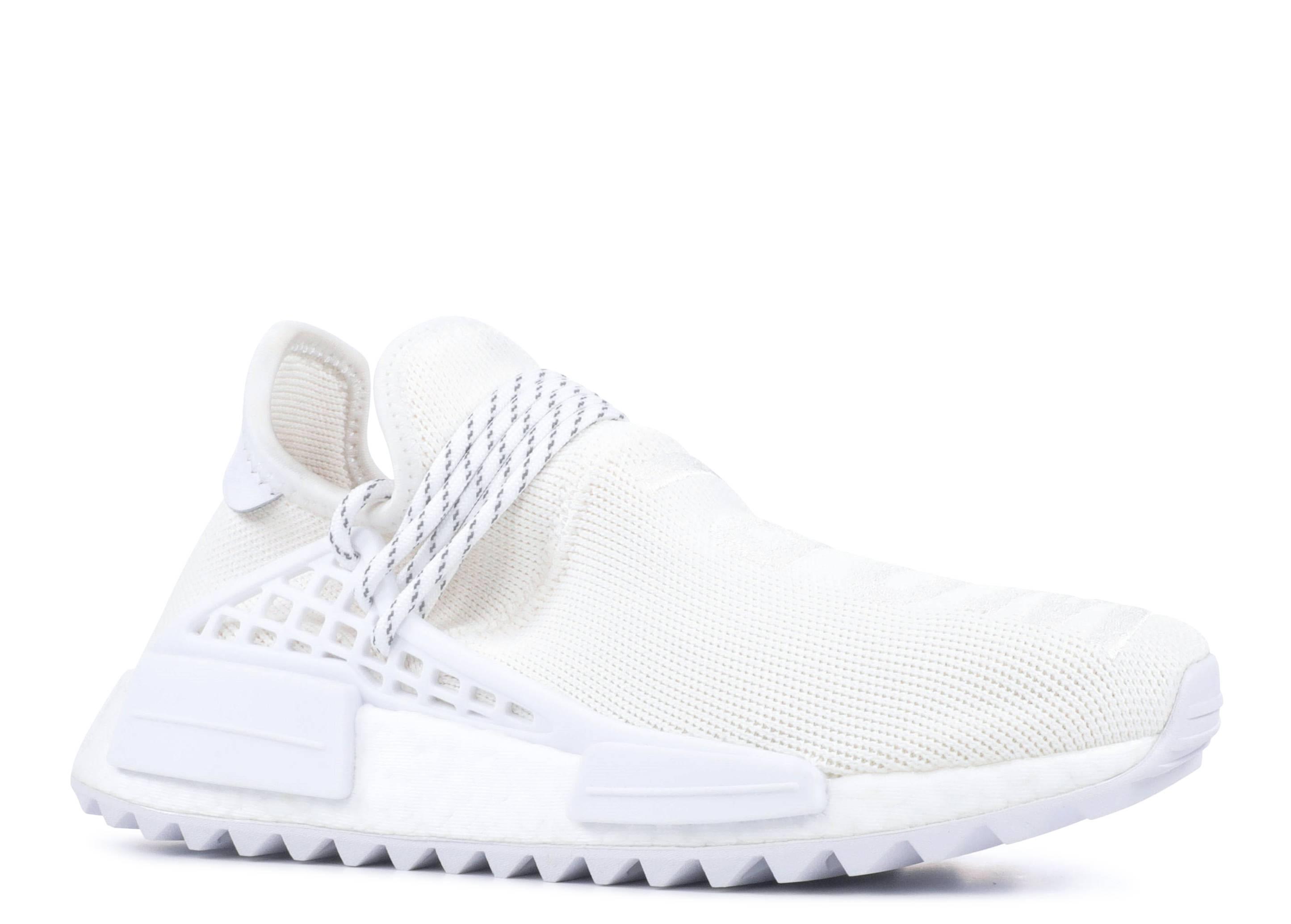human race shoes all white
