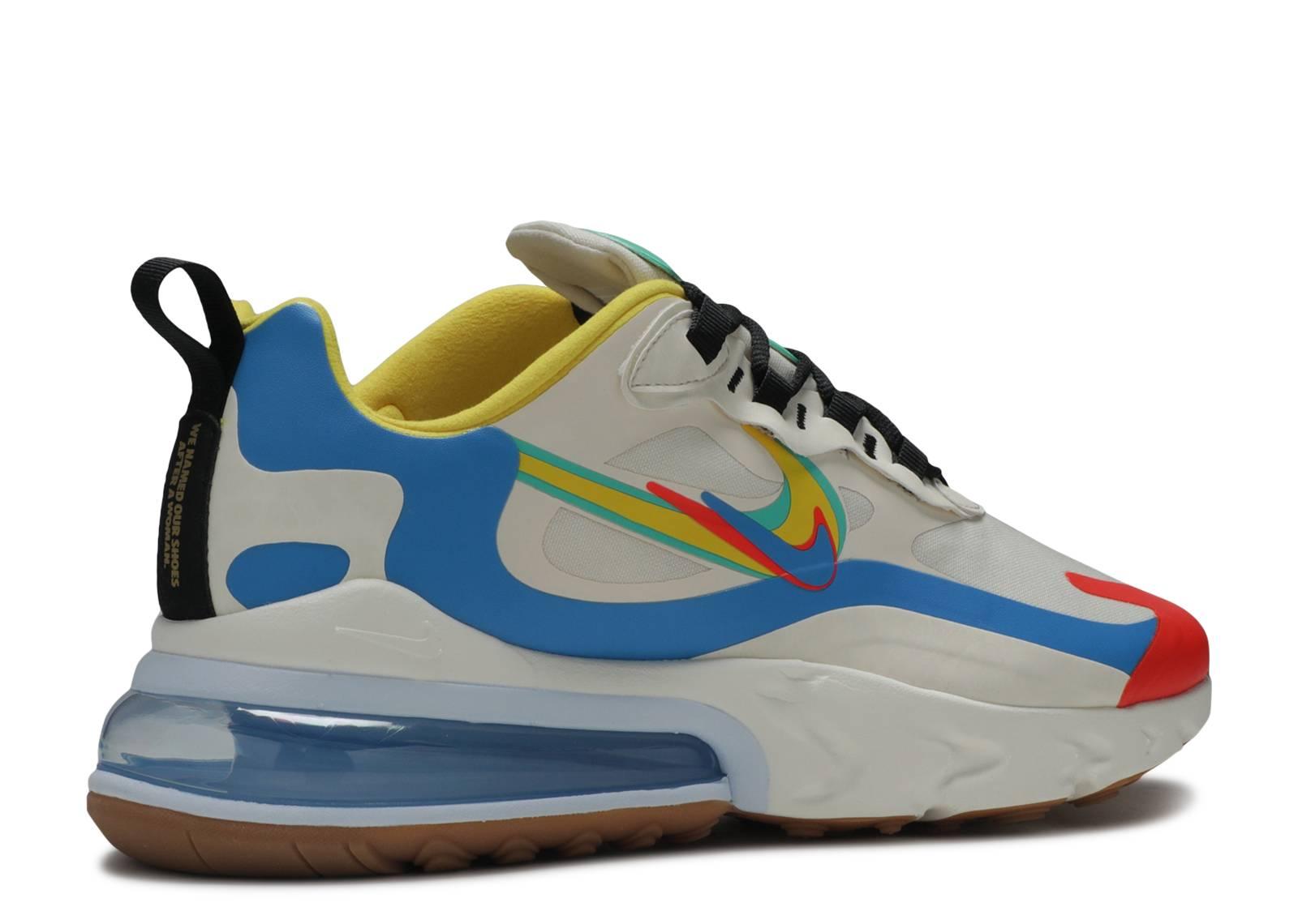 nike air max 270 react white multicolor