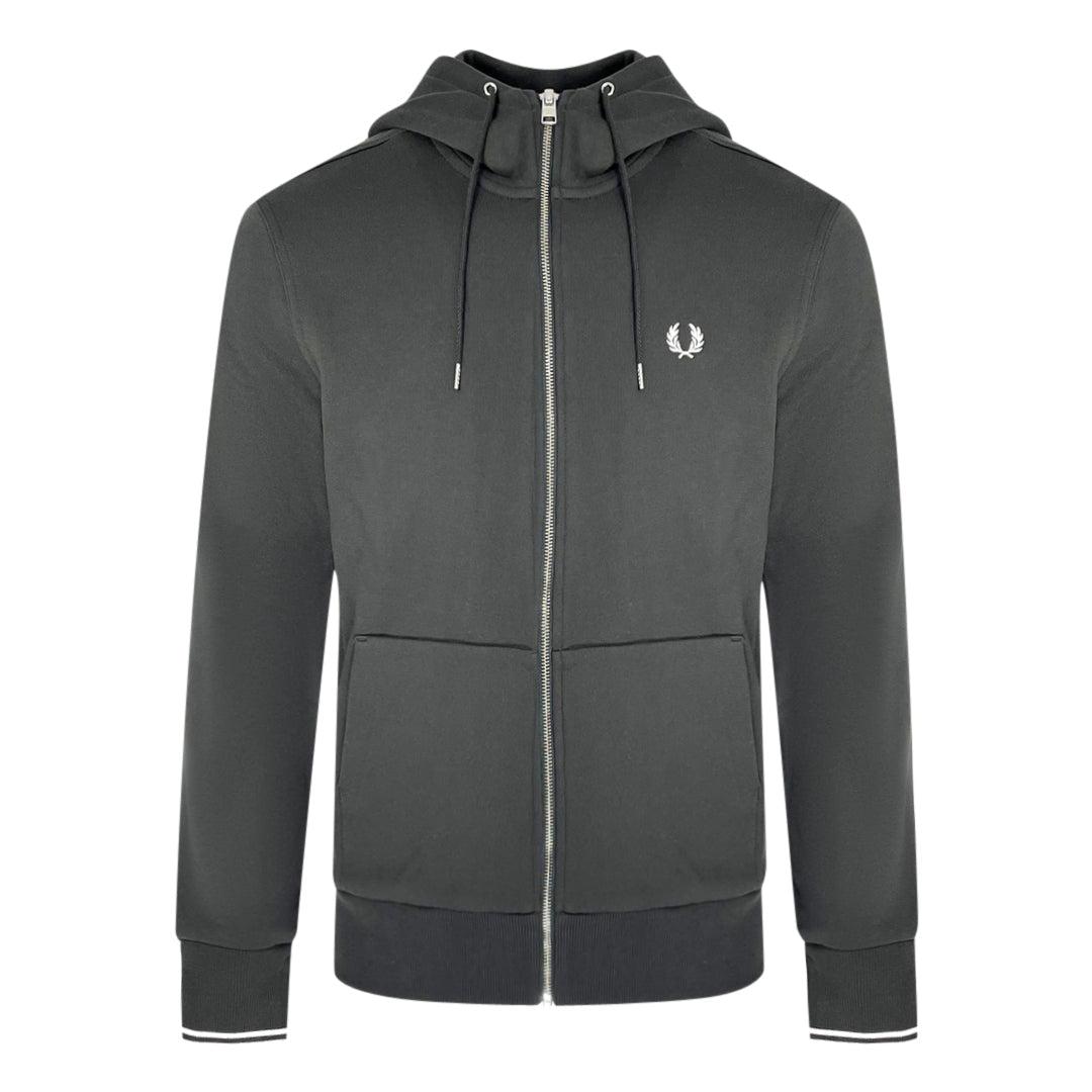 Fred Perry J7536 297 Grey Zipup Hoodie in Gray for Men Lyst