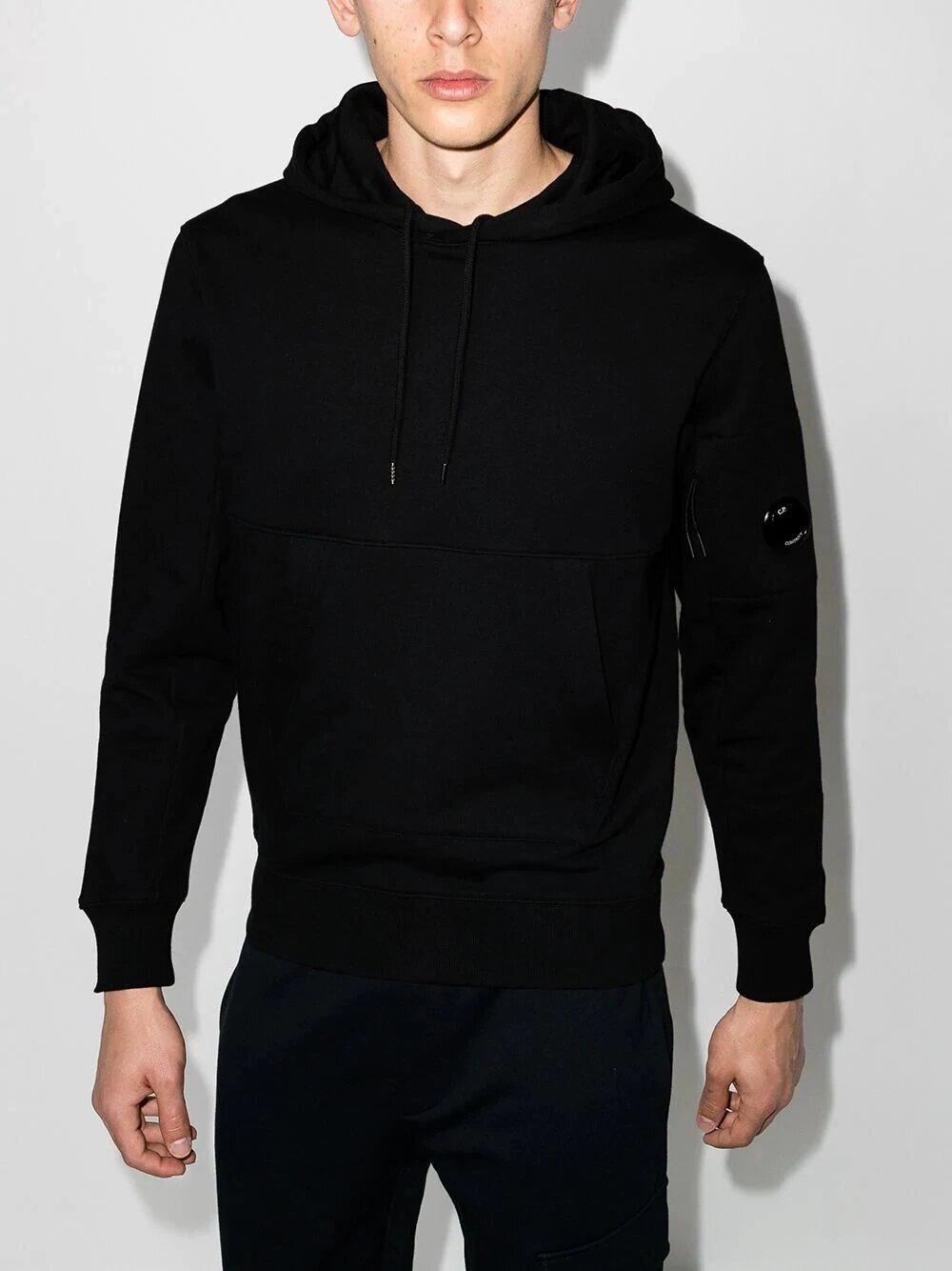 Company Cotton C.p C.P Company Hoodie & Diagonal joggers Tracksuit in Black for Men gym and workout clothes Tracksuits and sweat suits Mens Clothing Activewear 