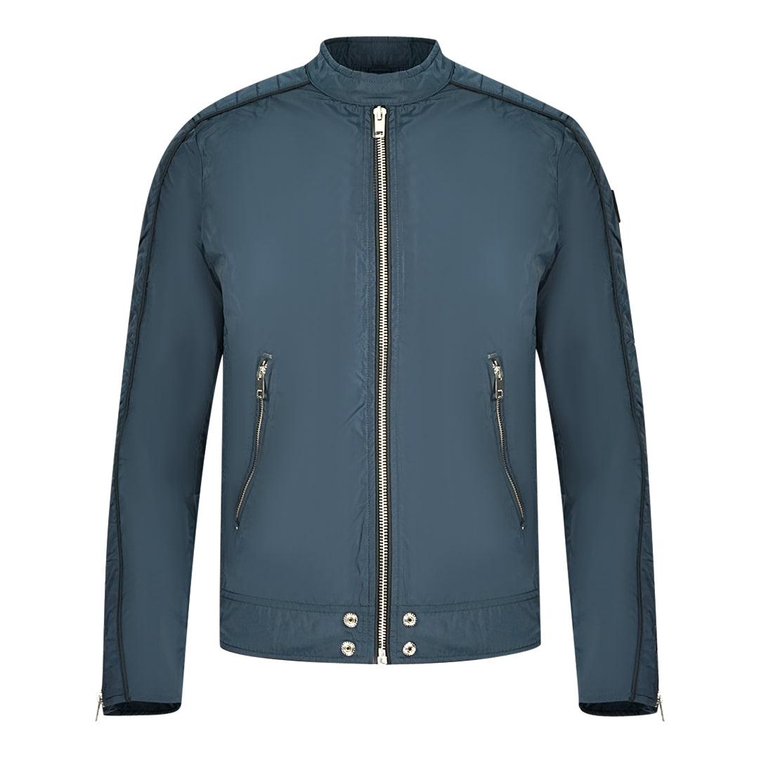 DIESEL Jquad Blue Bomber Jacket for Men Lyst