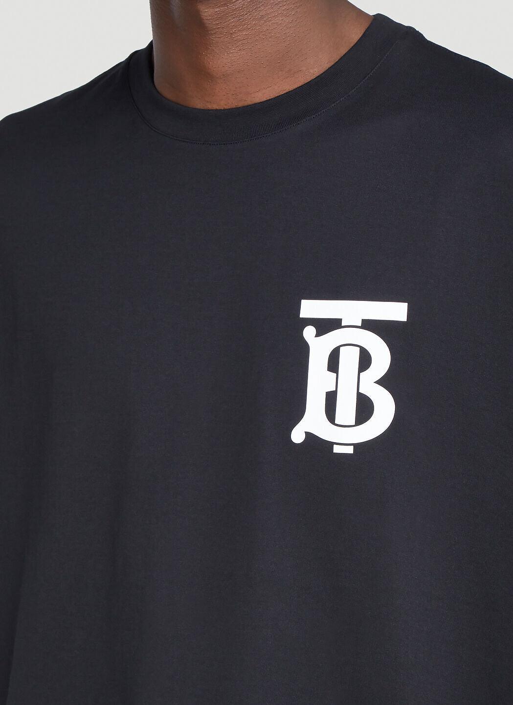 Burberry Tb Emerson Oversized Logo T-shirt Black for Men | Lyst