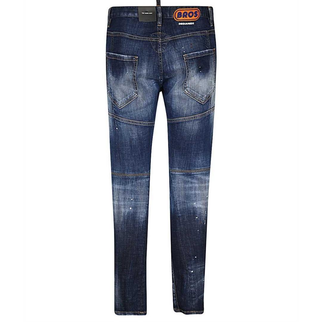 DSquared² Tidy Biker Bros Paint Splash Jeans in Blue for Men | Lyst