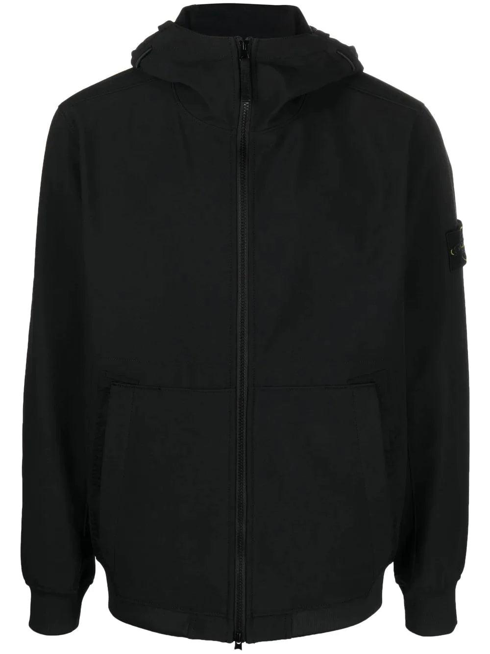 Stone Island Soft Shell Jacket In Black for Men | Lyst