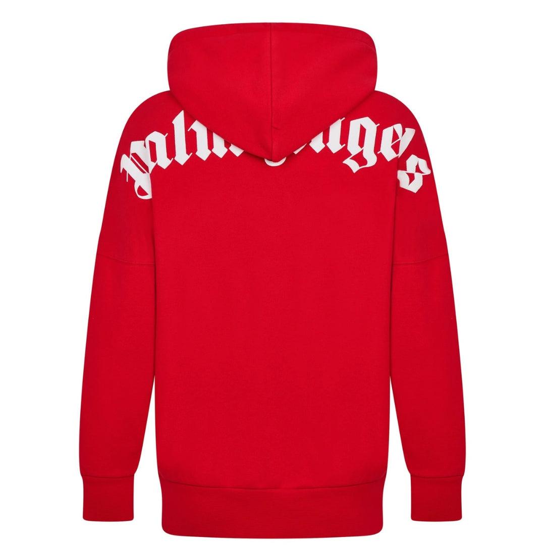 Palm Angels Classic Logo Red Hoodie for Men | Lyst