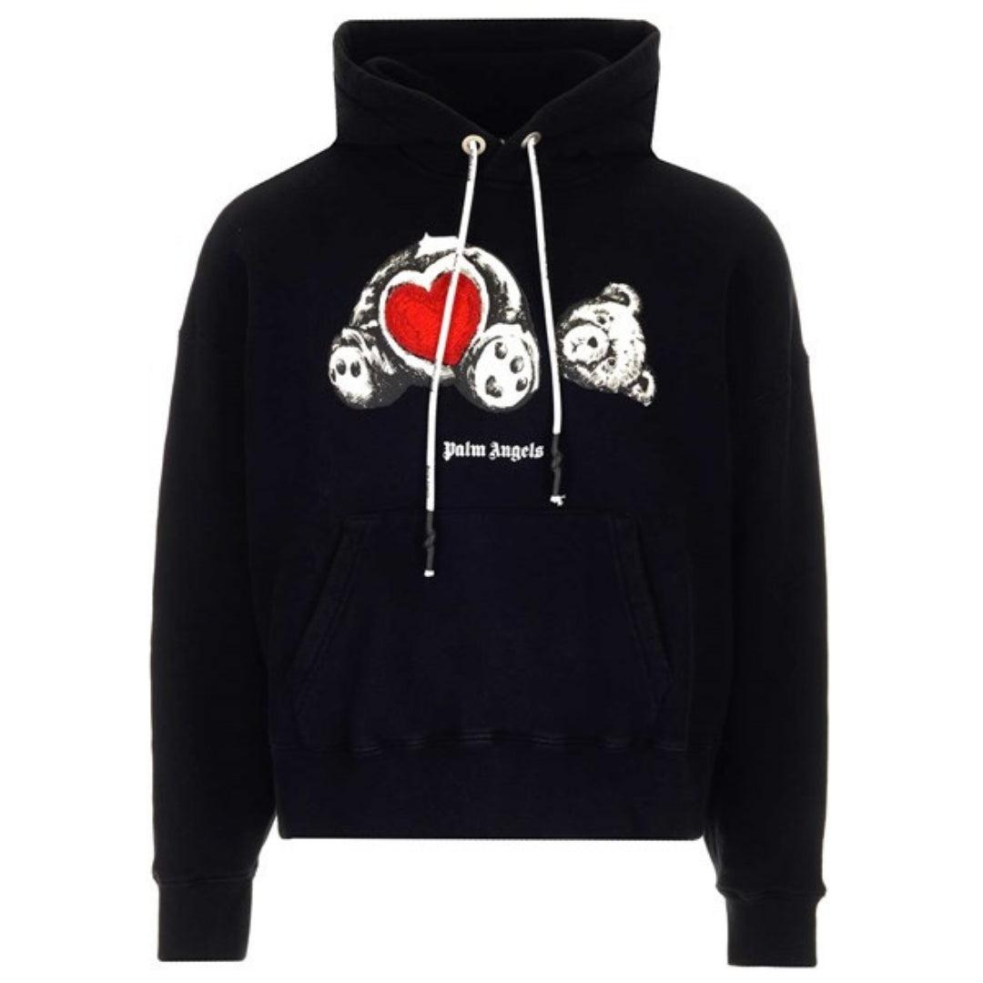 Palm Angels Pmbb058r21fle0101001 Black Hoodie in Blue for Men