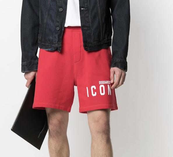 FABRIX1 Dsquared2 Icon Lounge Shorts Red for Men | Lyst