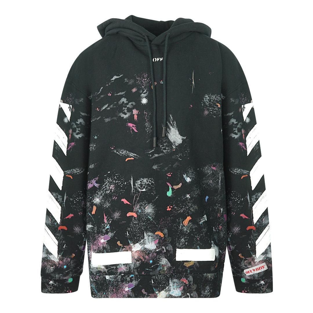 Off-White c/o Virgil Abloh Galaxy Brushed Black Oversized Hoodie in Gray  for Men | Lyst