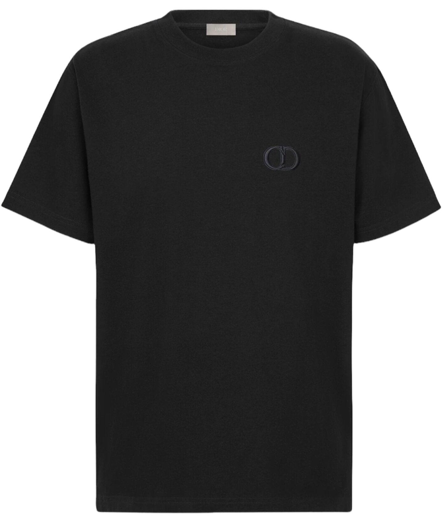 Dior Christian 'cd Icon' T-shirt Relaxed Fit Black for | Lyst