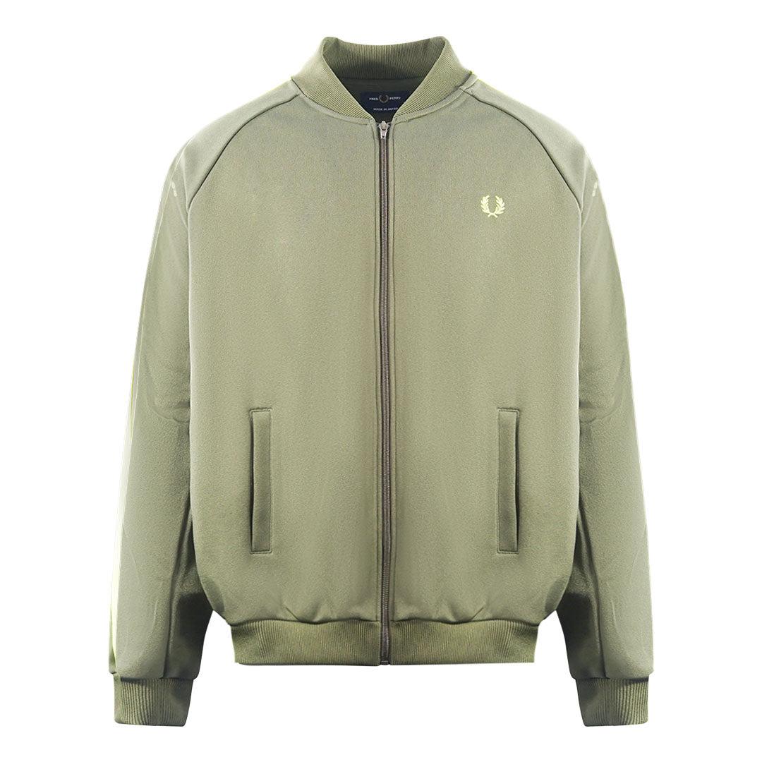 Fred Perry Botanical Dye Bay Laurel Track Jacket in Green for Men | Lyst