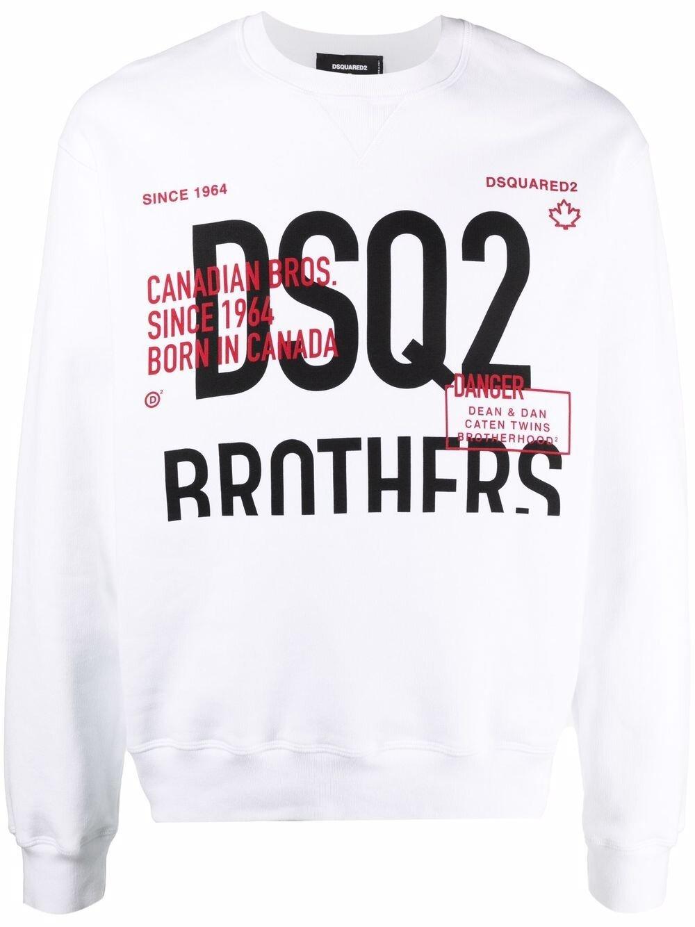 DSquared² Dsq2 Brothers Sweatshirt White for Men | Lyst