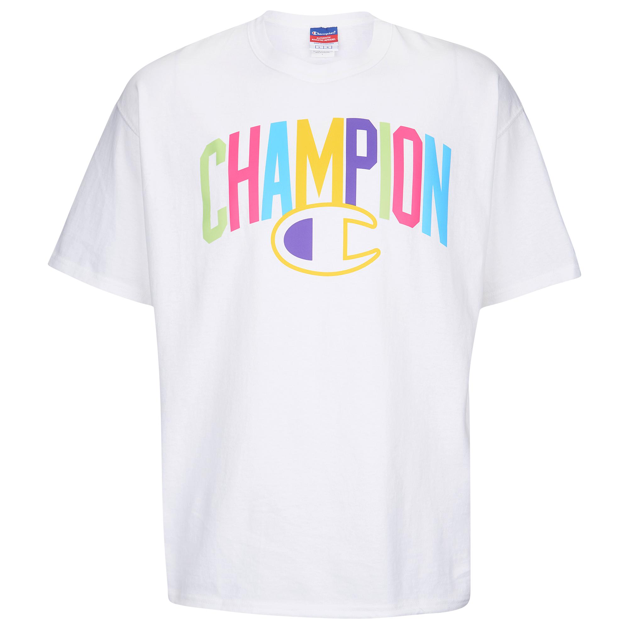 Champion color arch t shirt Clearance