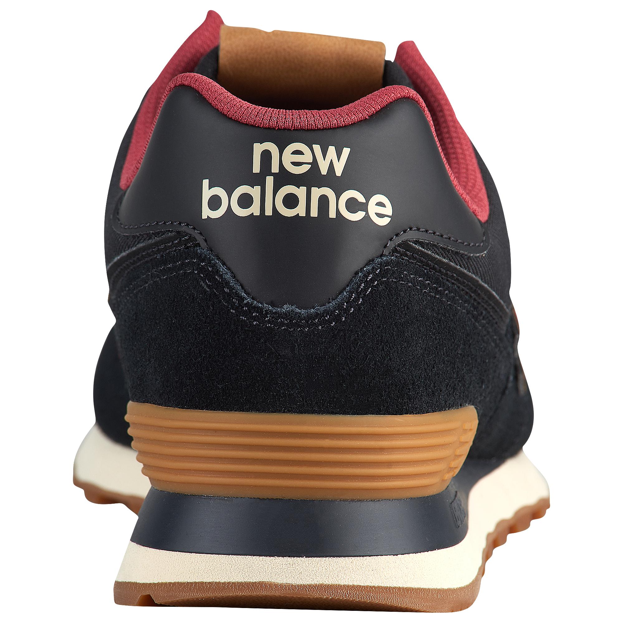 new balance 574 black with earth red