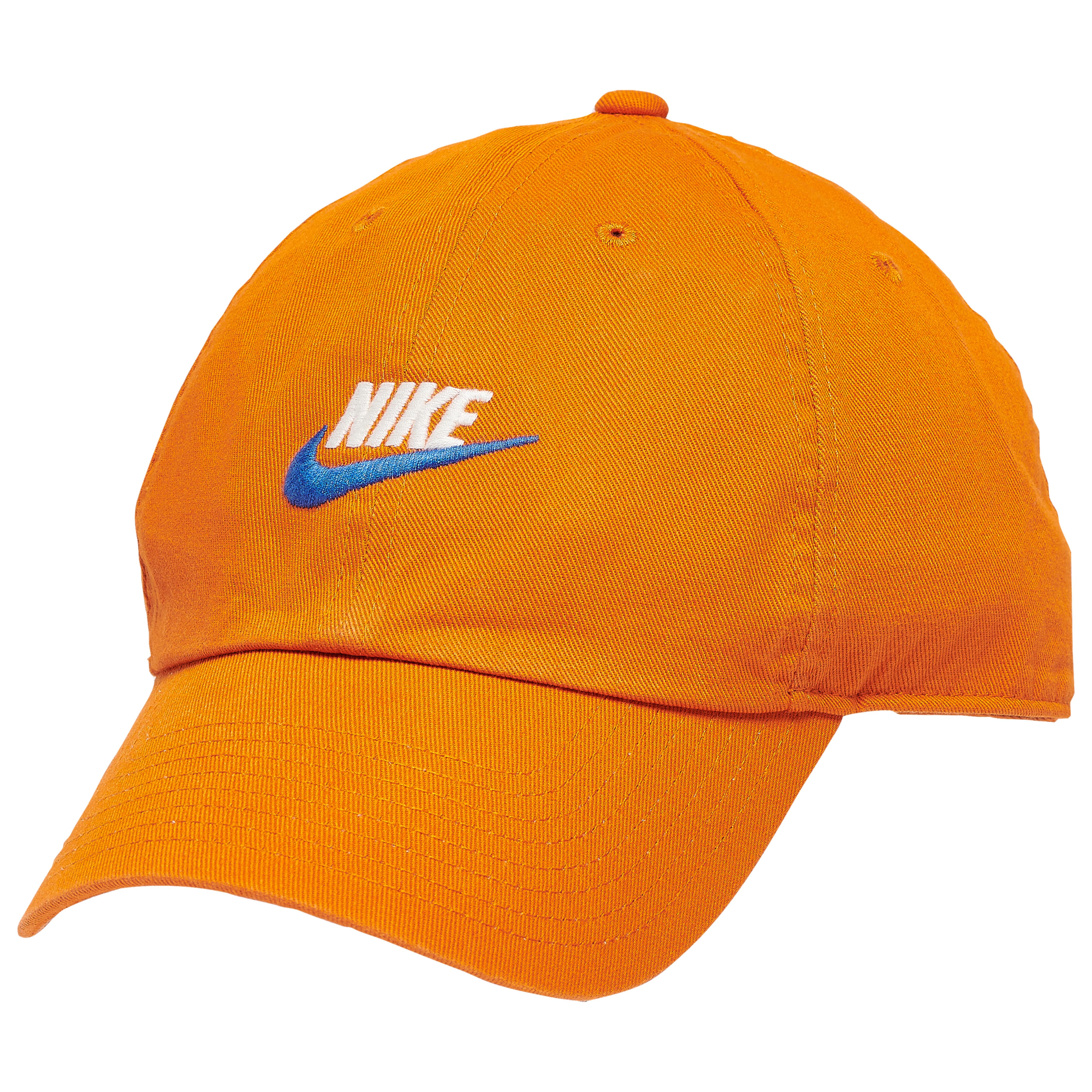 orange nike cap 