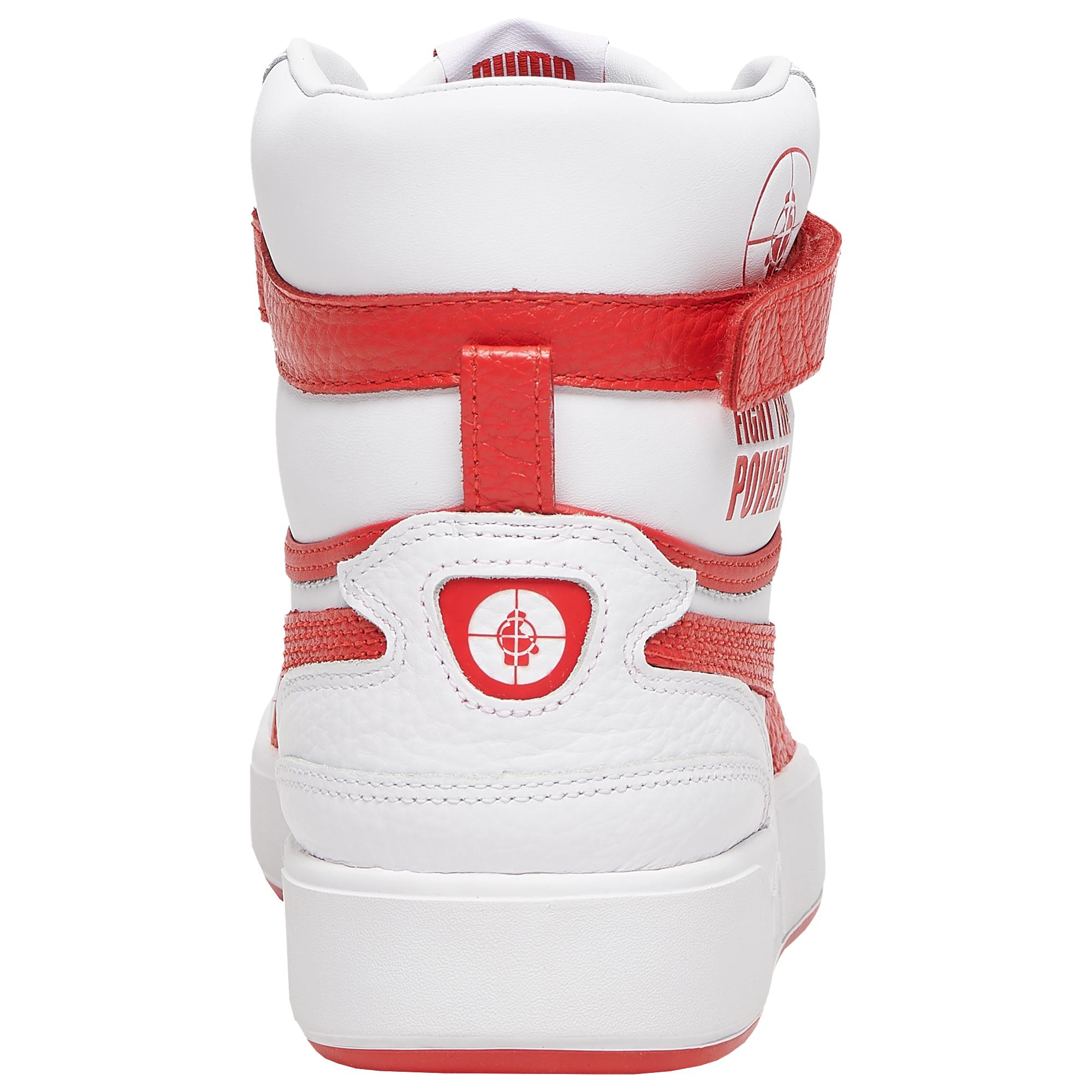 Puma Leather X Public Enemy Sky Lx Sneakers In White Red Red For Men Save 43 Lyst